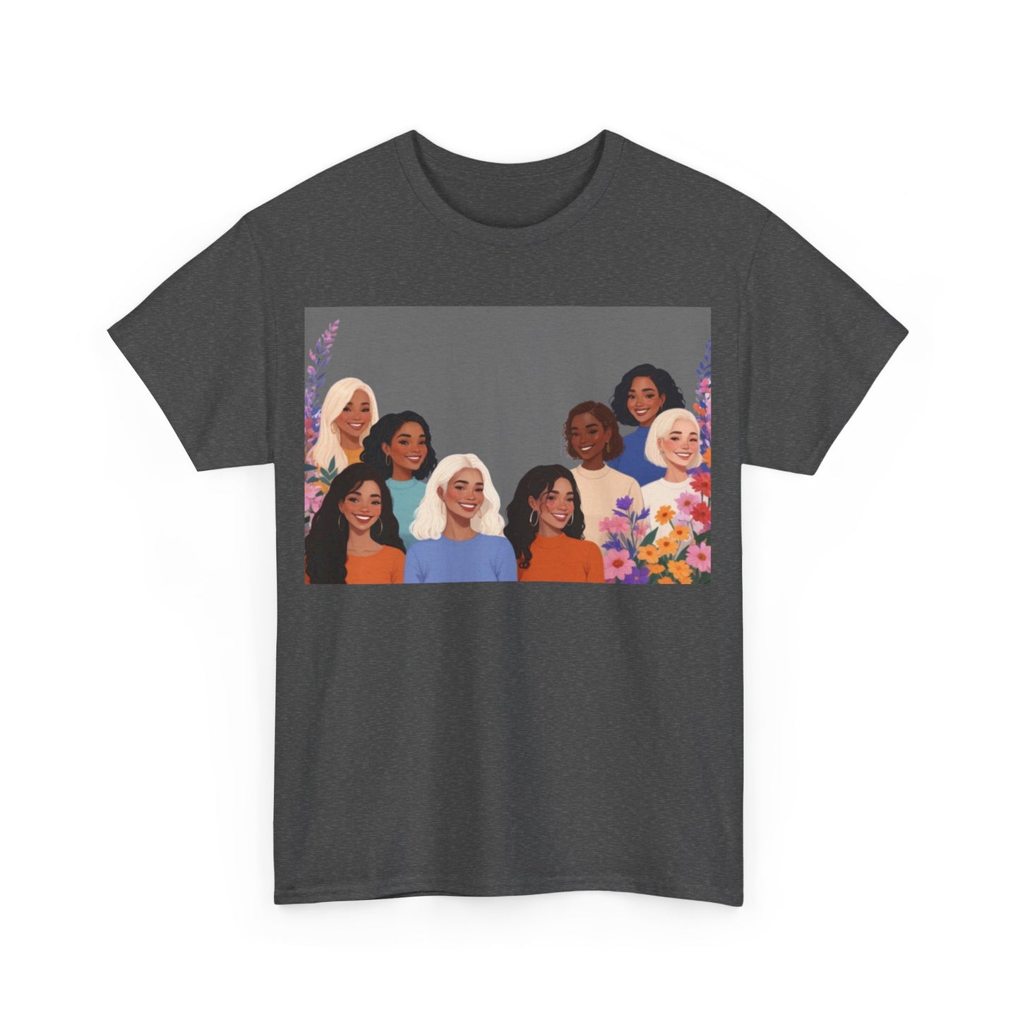 Among The Flowers Unisex Heavy Cotton Tee