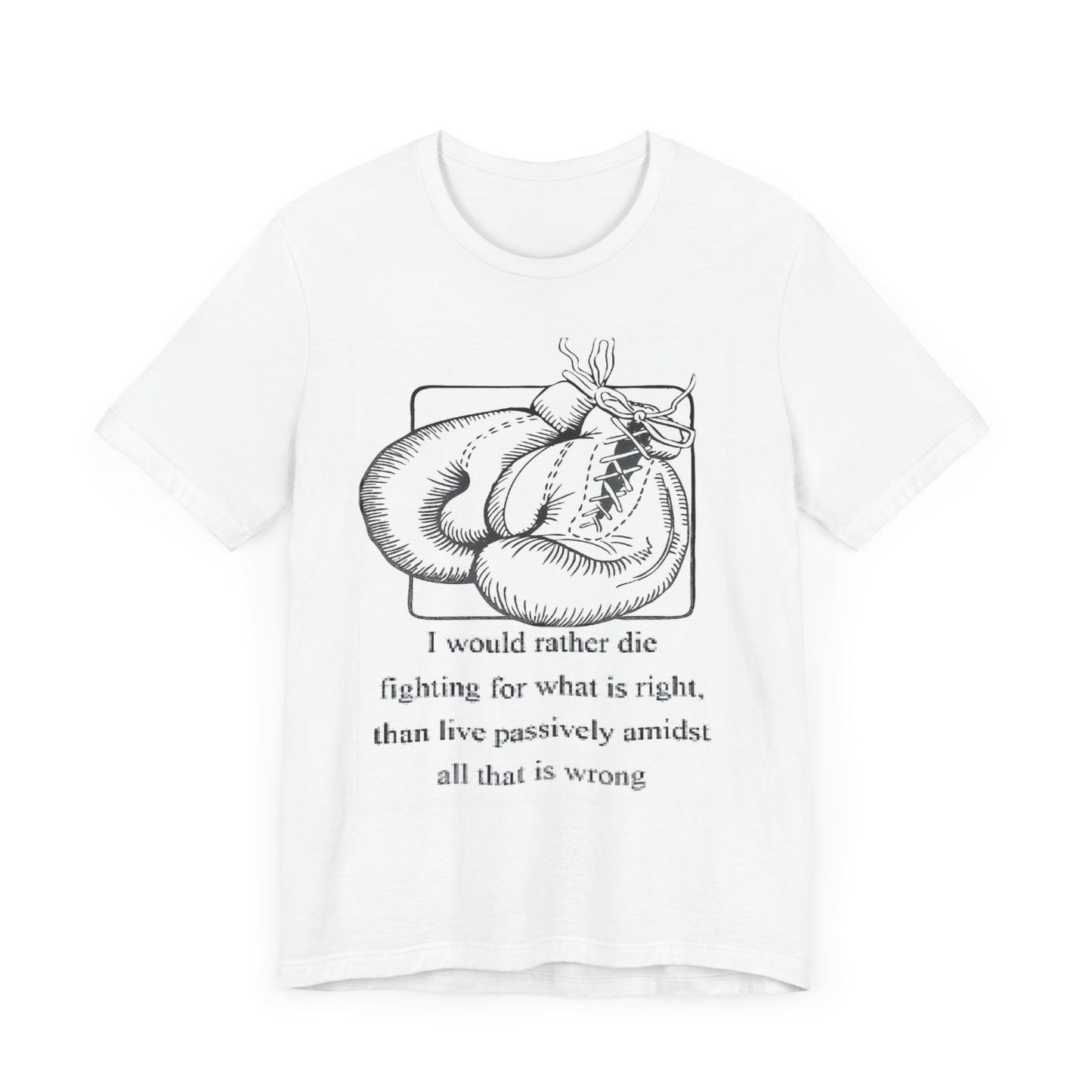 Boxing Quote Jersey Short Sleeve Tshirt