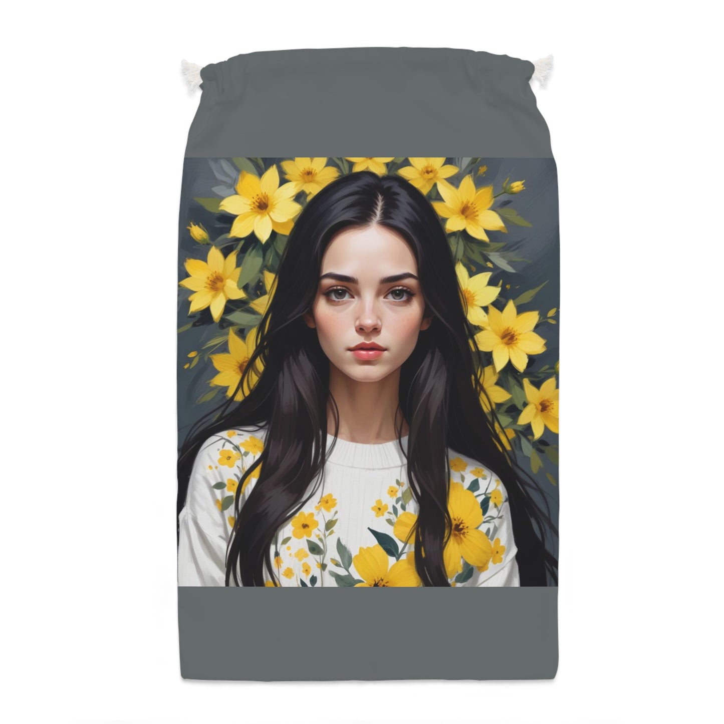 Yellow Flower Girl Style Sack