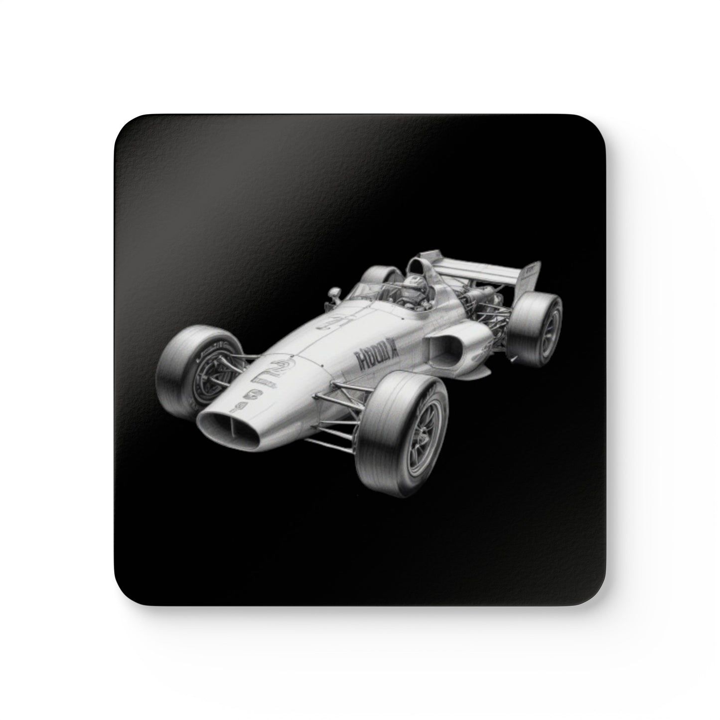 Racing Car Corkwood Coaster Set