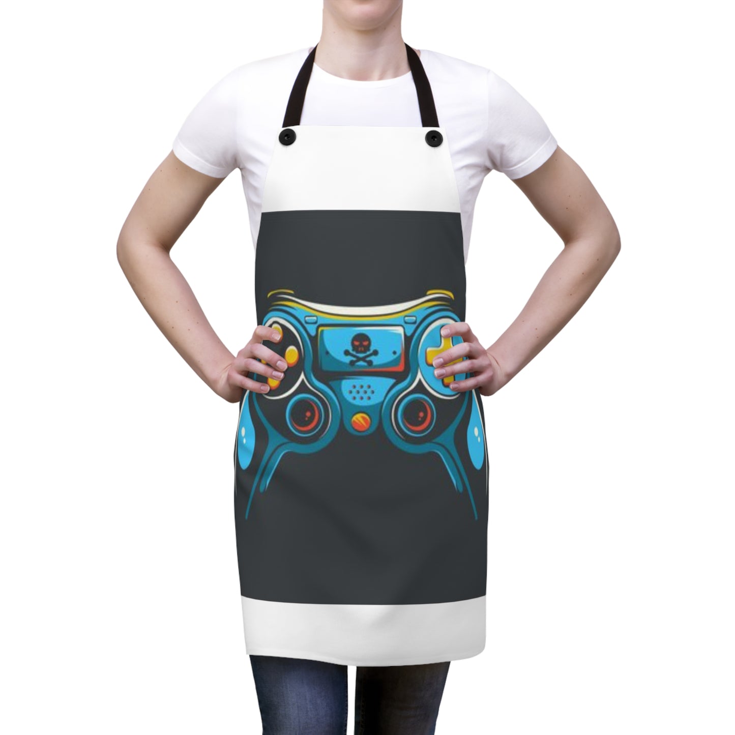 Games Console printed Picture Apron (AOP)