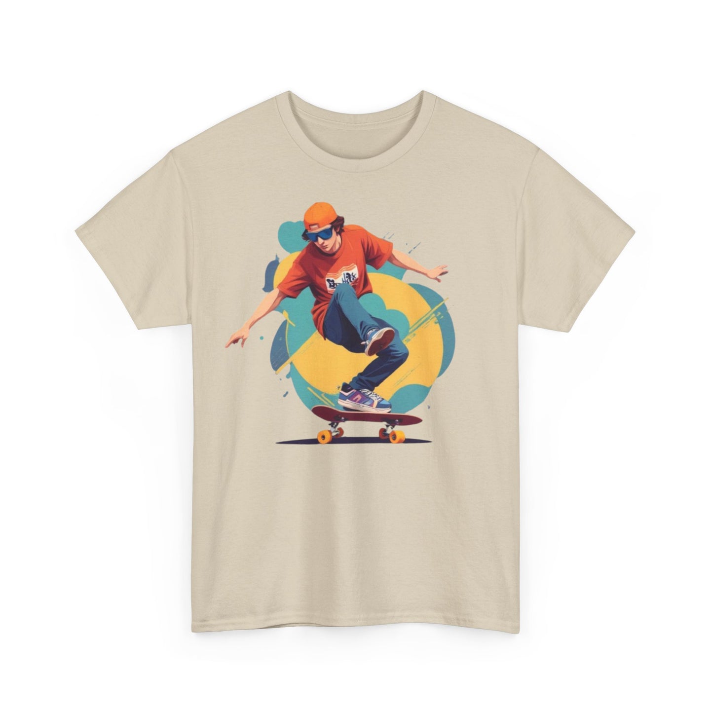 Skateboarder Unisex Heavy Cotton Tee