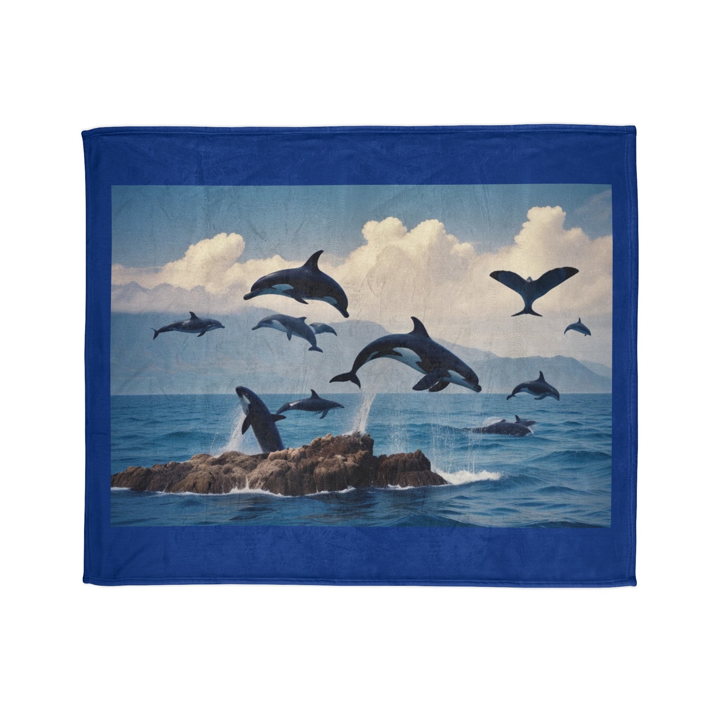 Whales Soft Polyester Blanket