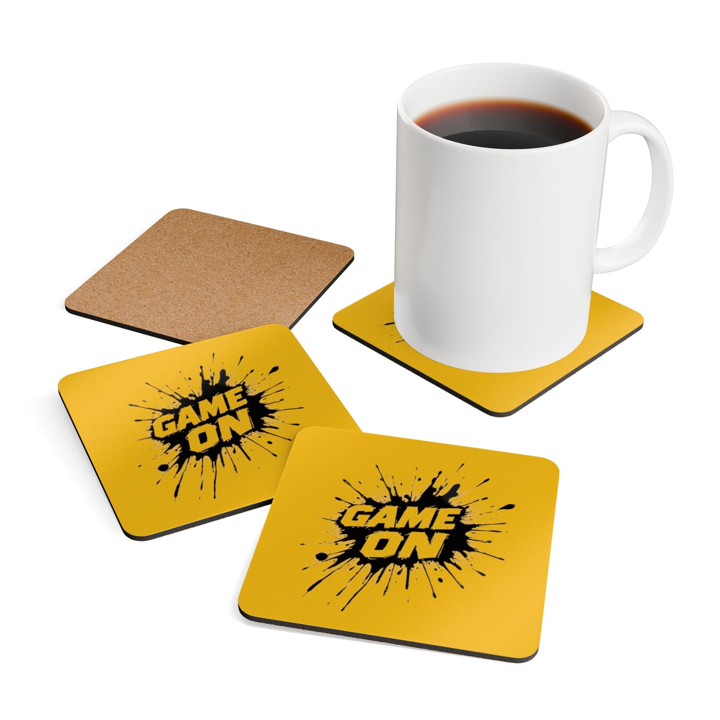Gaming Corkwood Coaster Set