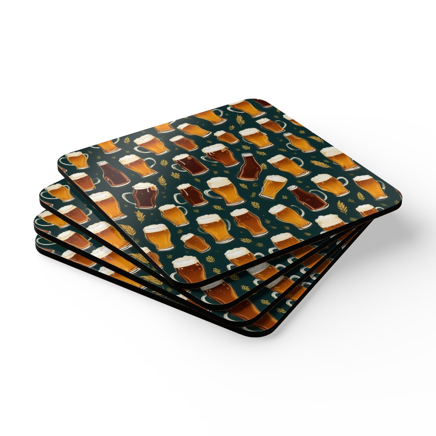 Beer Corkwood Coaster Set