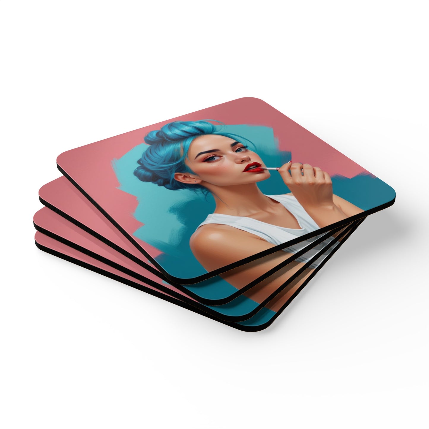 She Corkwood Coaster Set