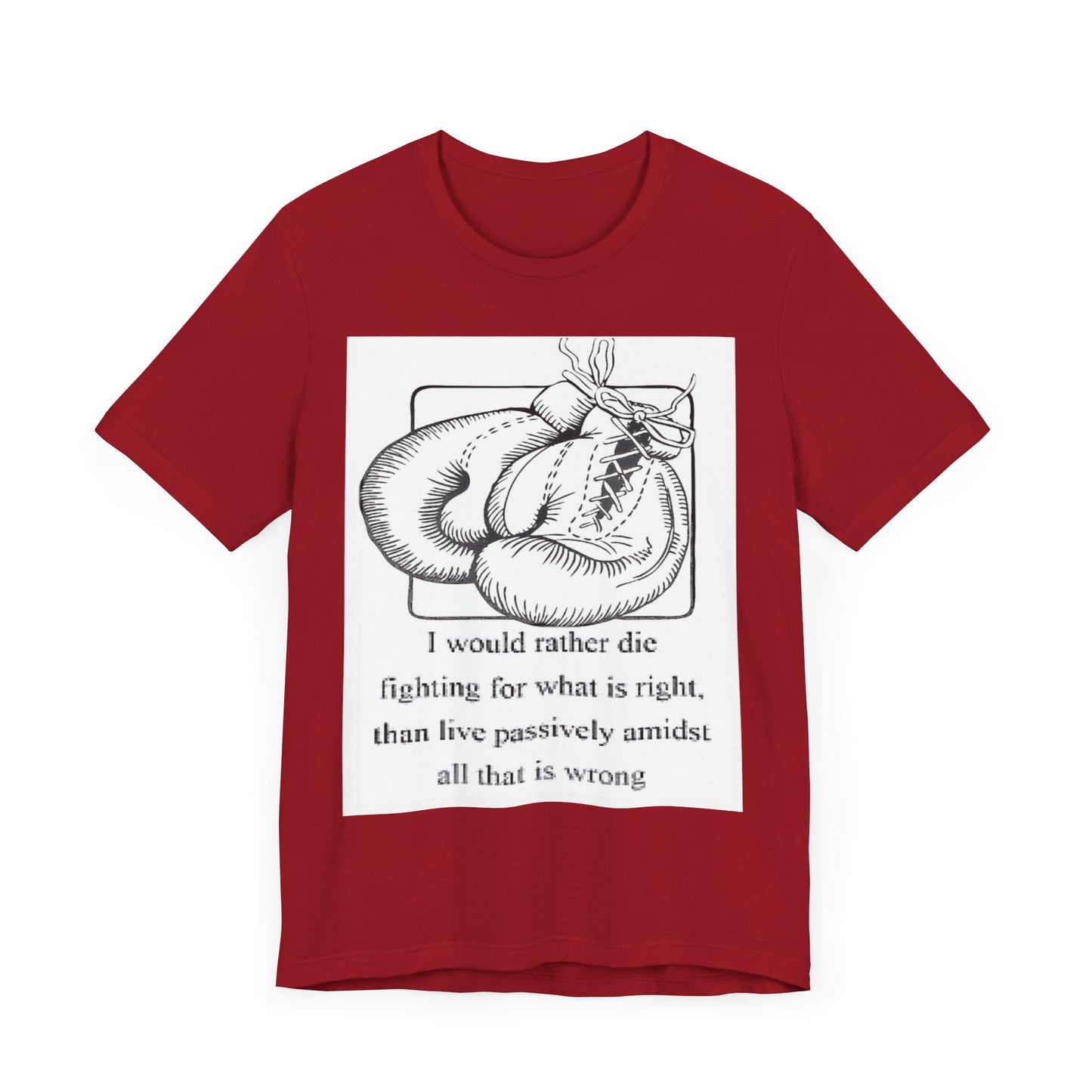 Boxing Quote Jersey Short Sleeve Tshirt