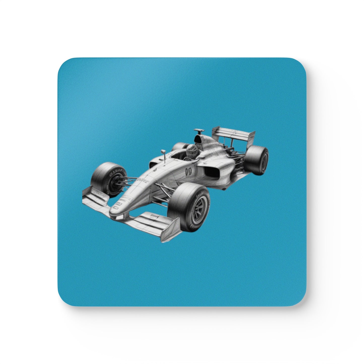 Racing Car Corkwood Coaster Set