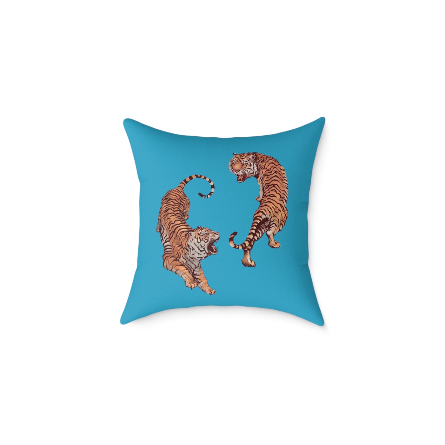 Tiger Poly Canvas Pillow