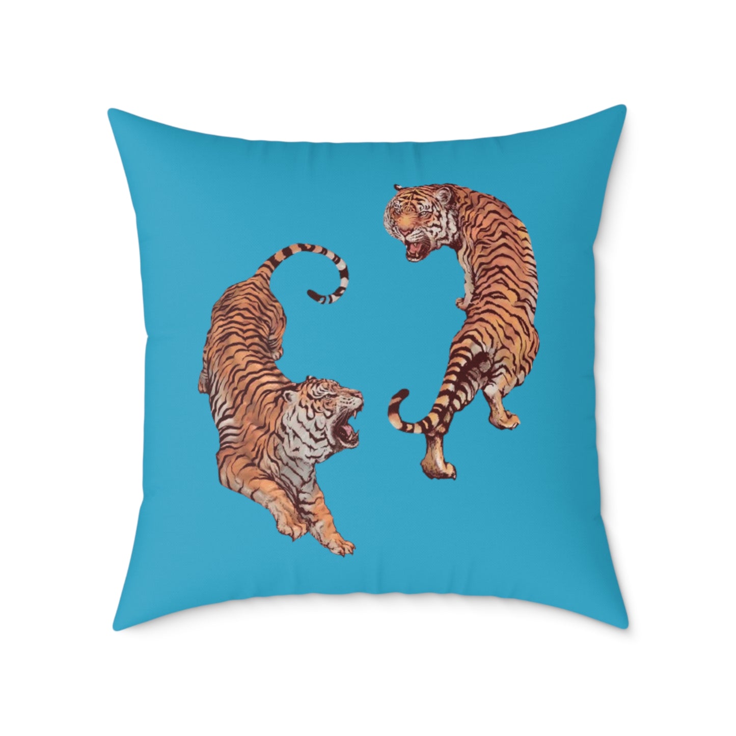 Tiger Poly Canvas Pillow