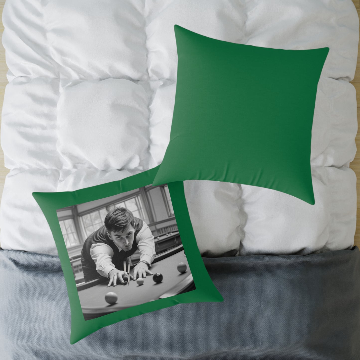 Snooker Square Poly Canvas Pillow