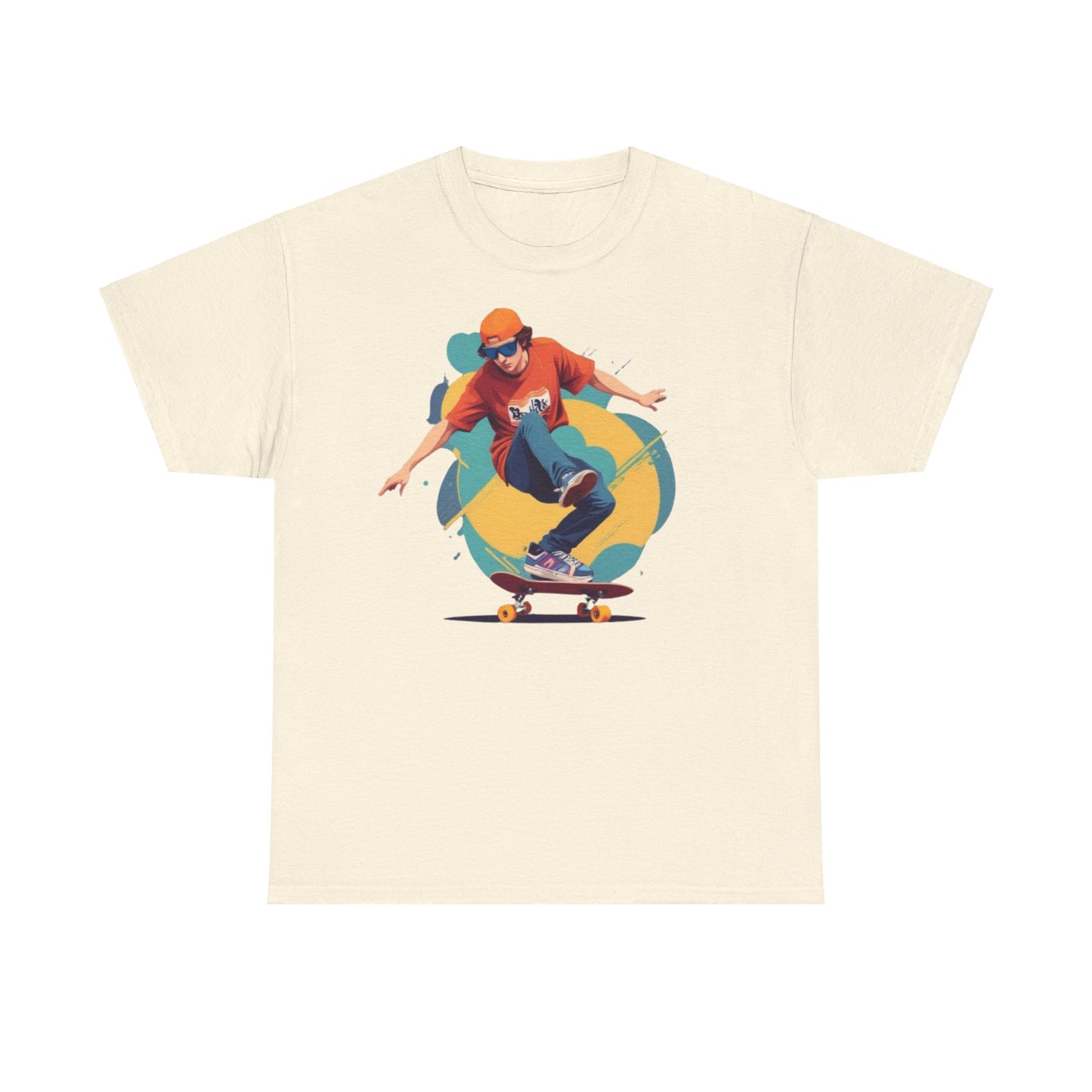 Skateboarder Unisex Heavy Cotton Tee