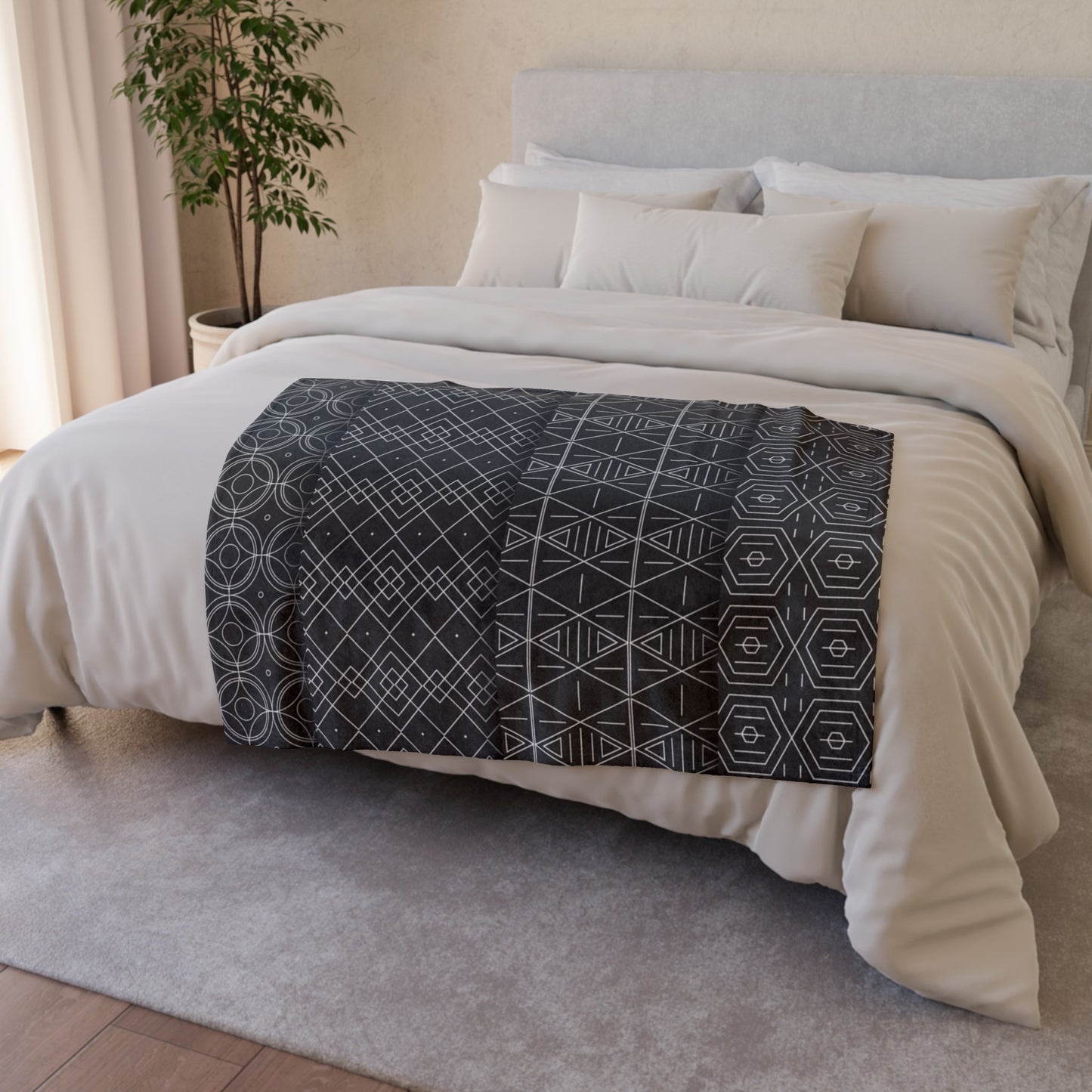 60s patterns Soft Polyester Blanket