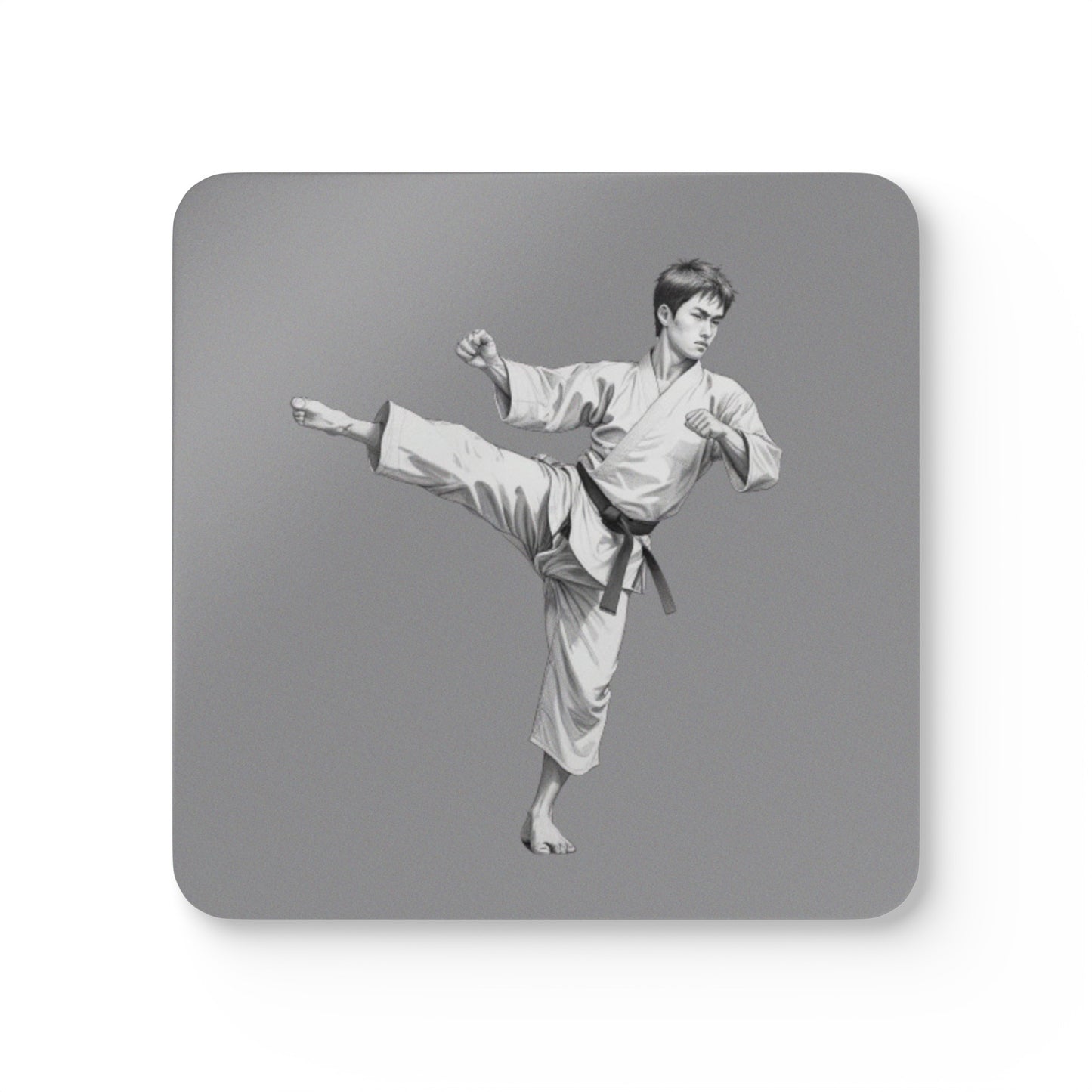 Martial Arts Corkwood Coaster Set