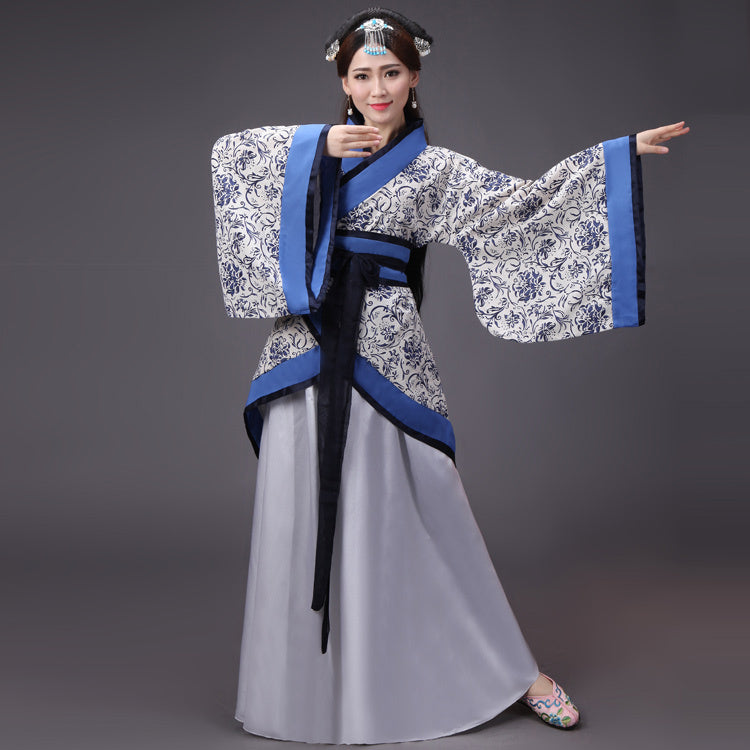 Hanfu National Costume Female Ancient Costume Quyuan Performance Costume