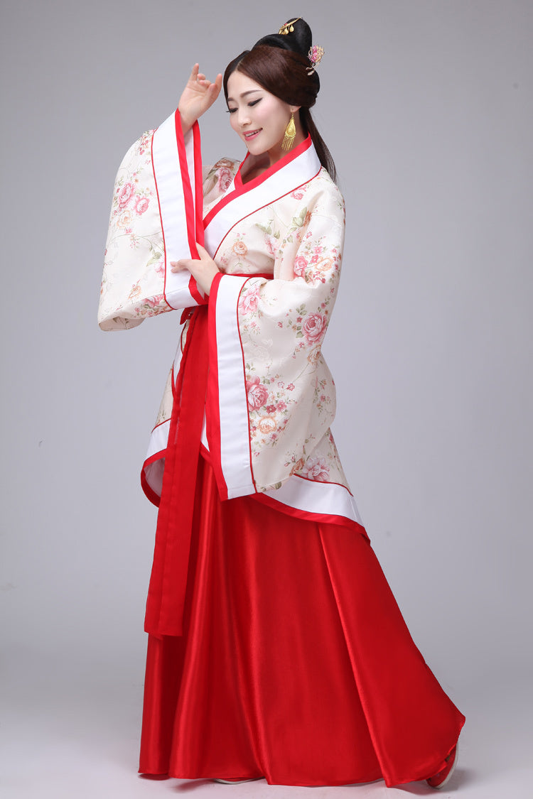 Hanfu National Costume Female Ancient Costume Quyuan Performance Costume