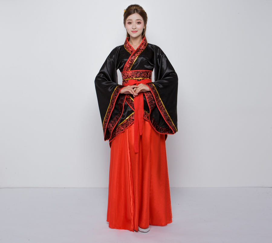 Hanfu National Costume Female Ancient Costume Quyuan Performance Costume