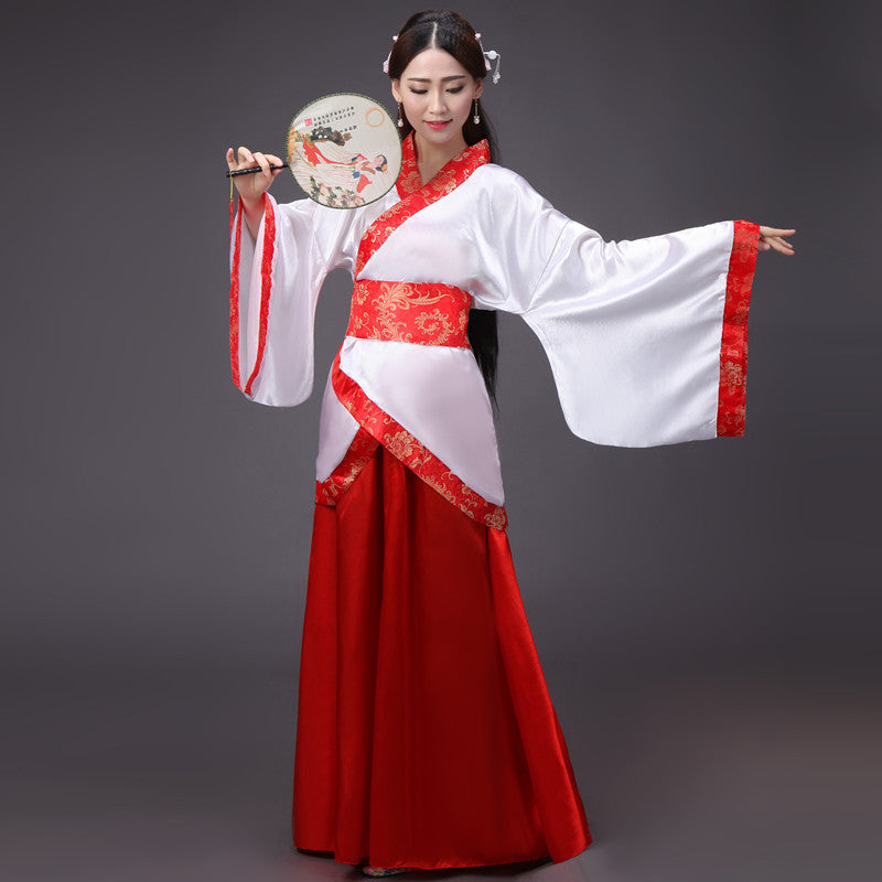 Hanfu National Costume Female Ancient Costume Quyuan Performance Costume