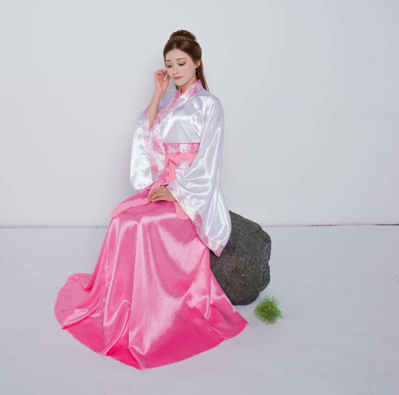 Hanfu National Costume Female Ancient Costume Quyuan Performance Costume
