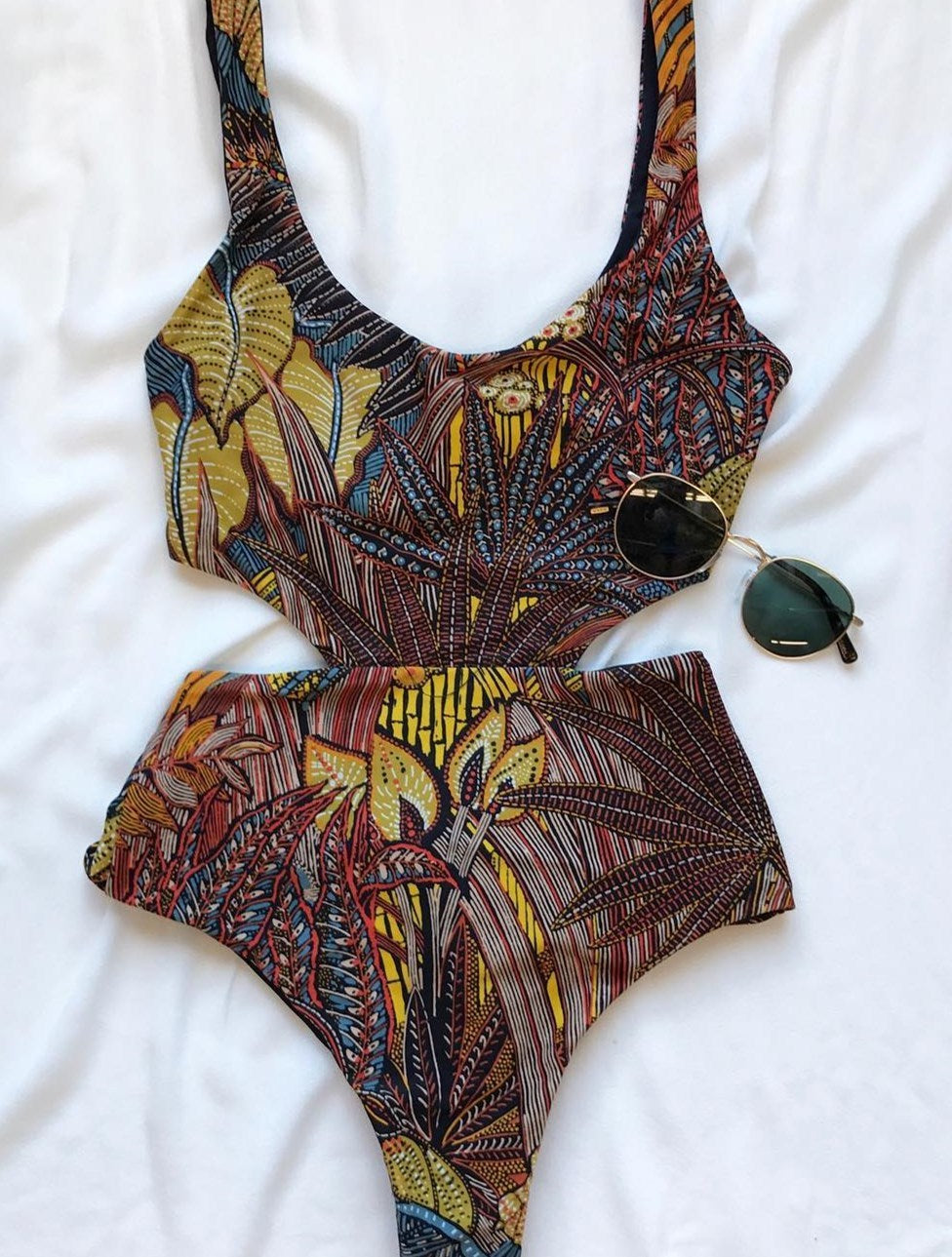 One Piece Swimsuit Sexy Printed Swimming Swimsuit