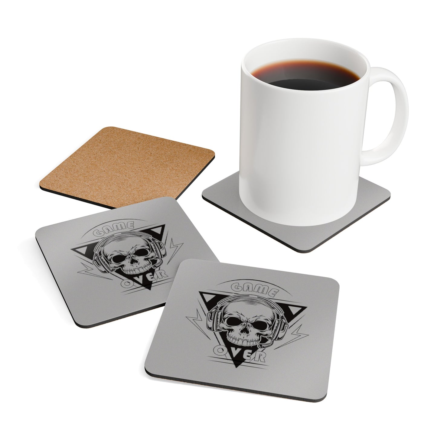 Gaming Corkwood Coaster Set