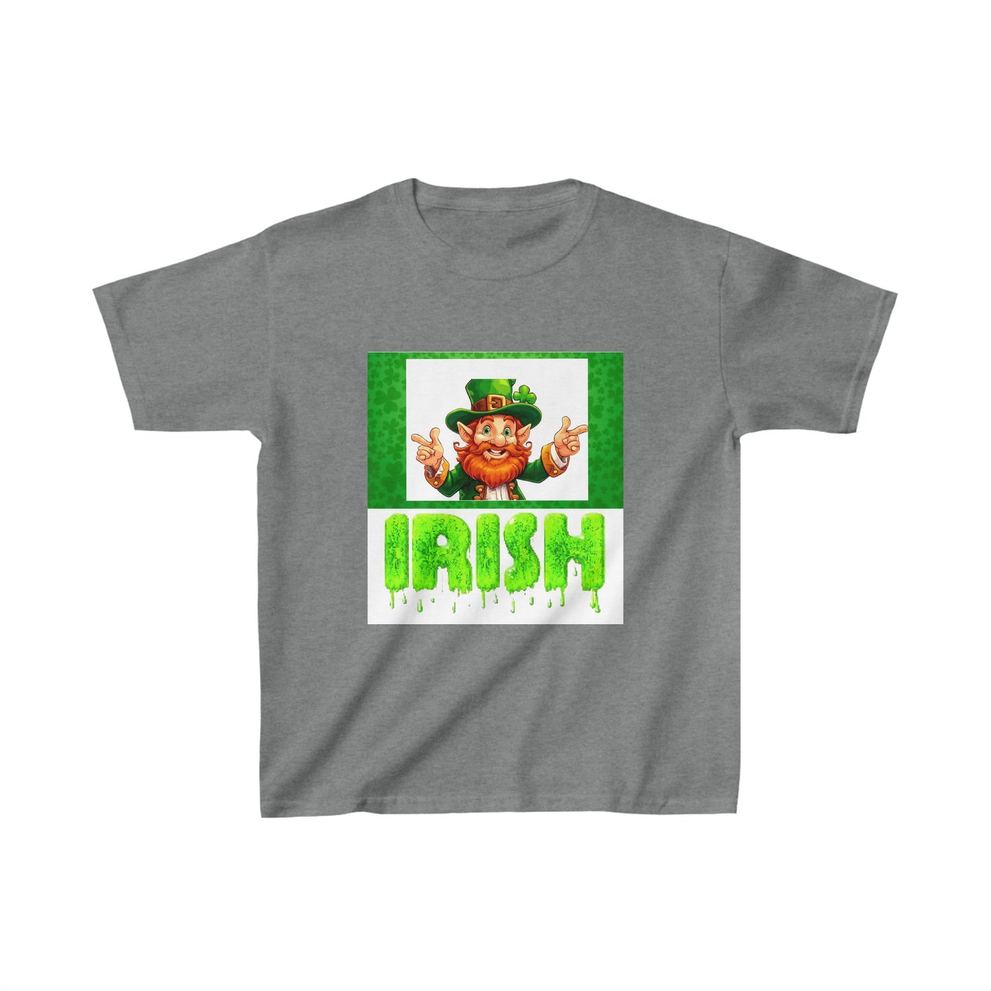 St patricks day cute clover print childrens tshirt unisex gift top