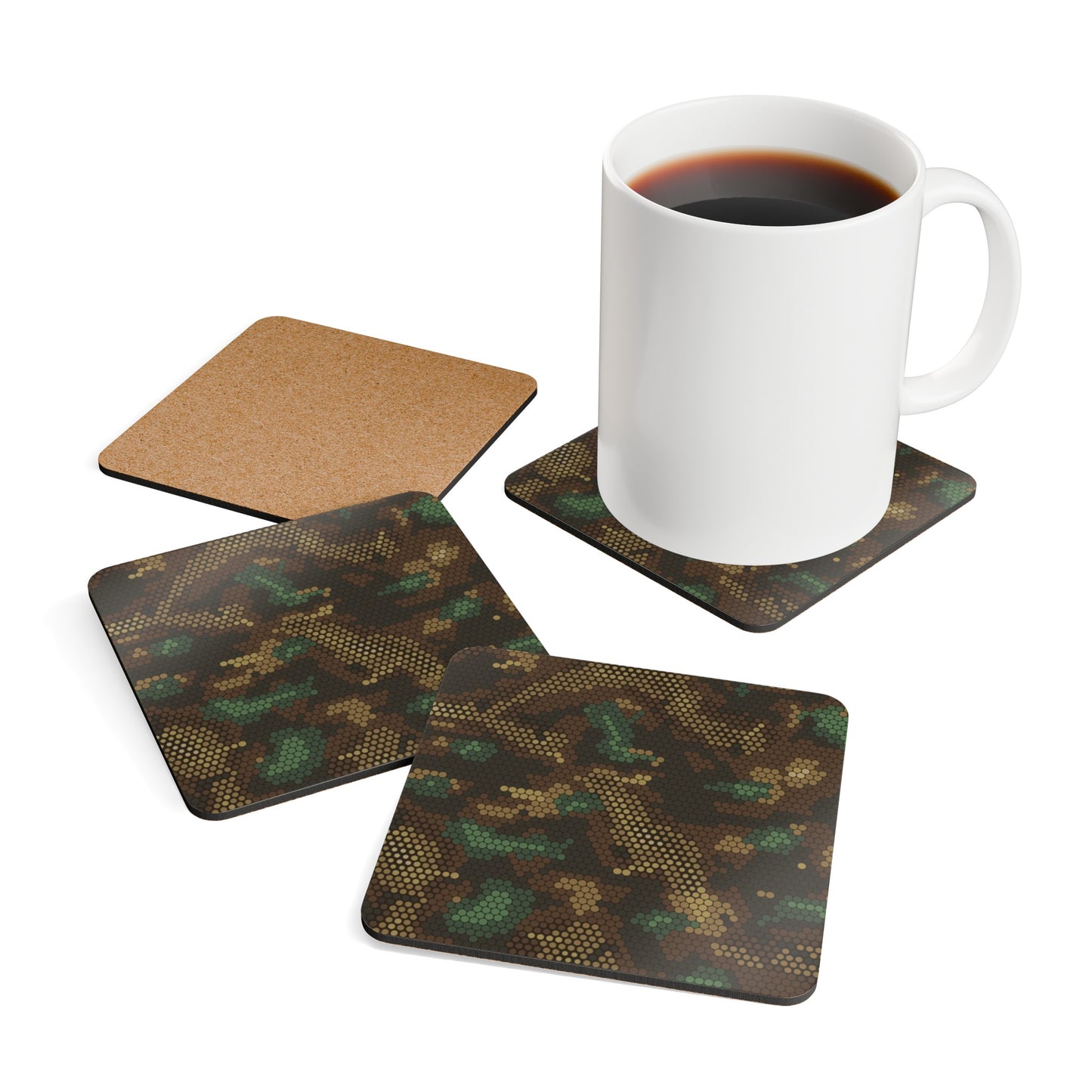 Army Corkwood Coaster Set