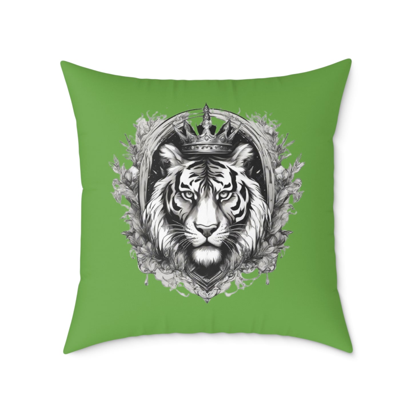 Tiger Square Poly Canvas Pillow