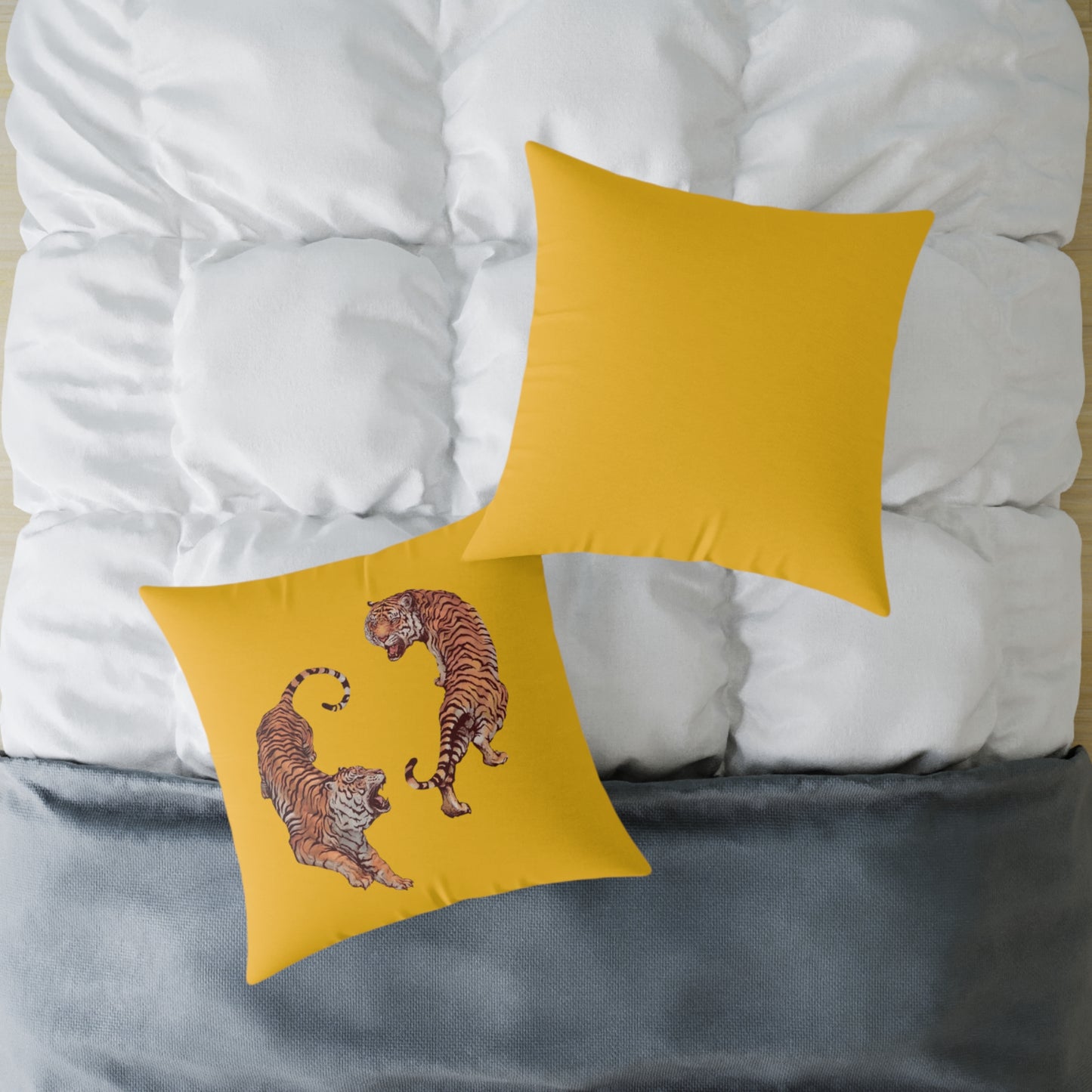 Tiger Poly Canvas Pillow