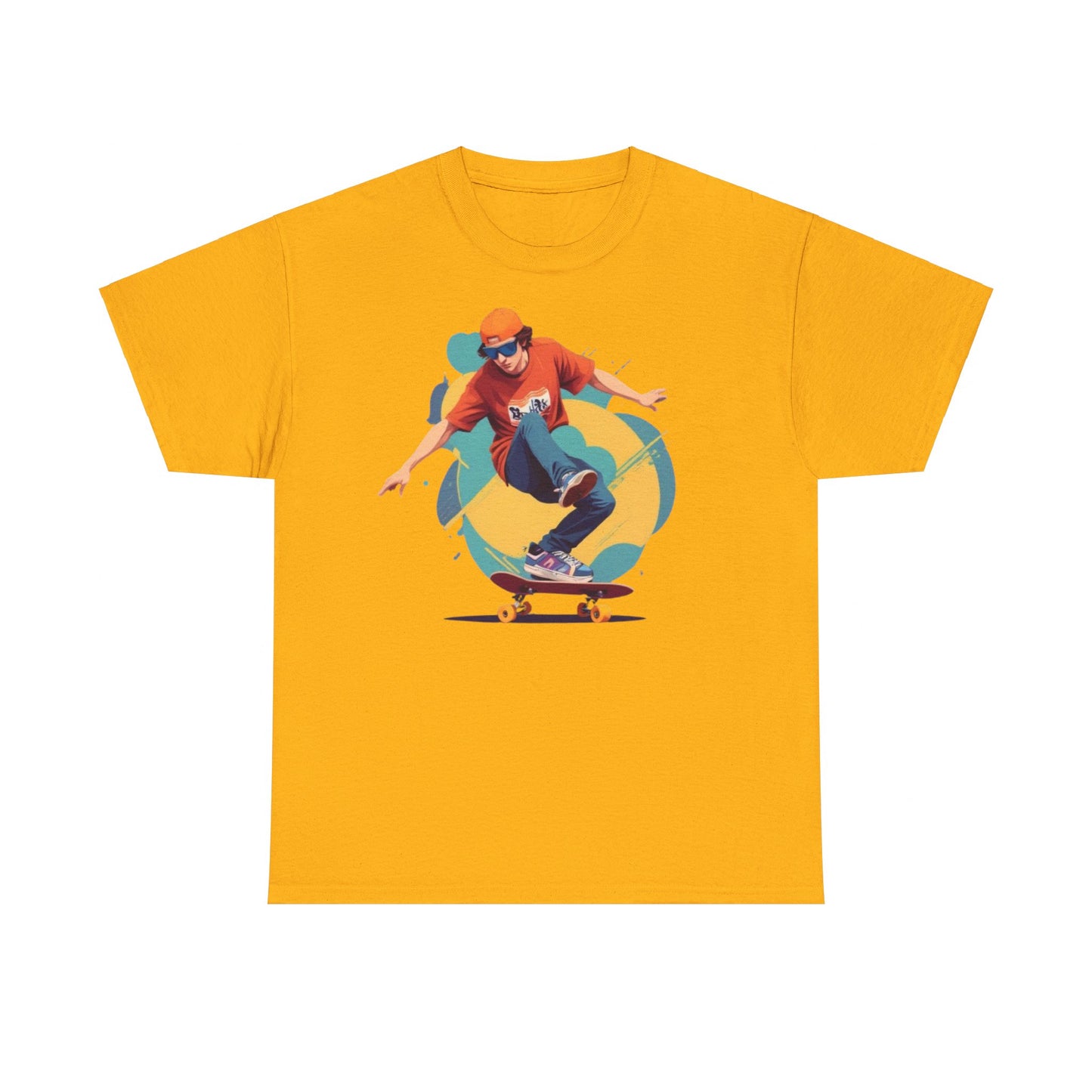 Skateboarder Unisex Heavy Cotton Tee