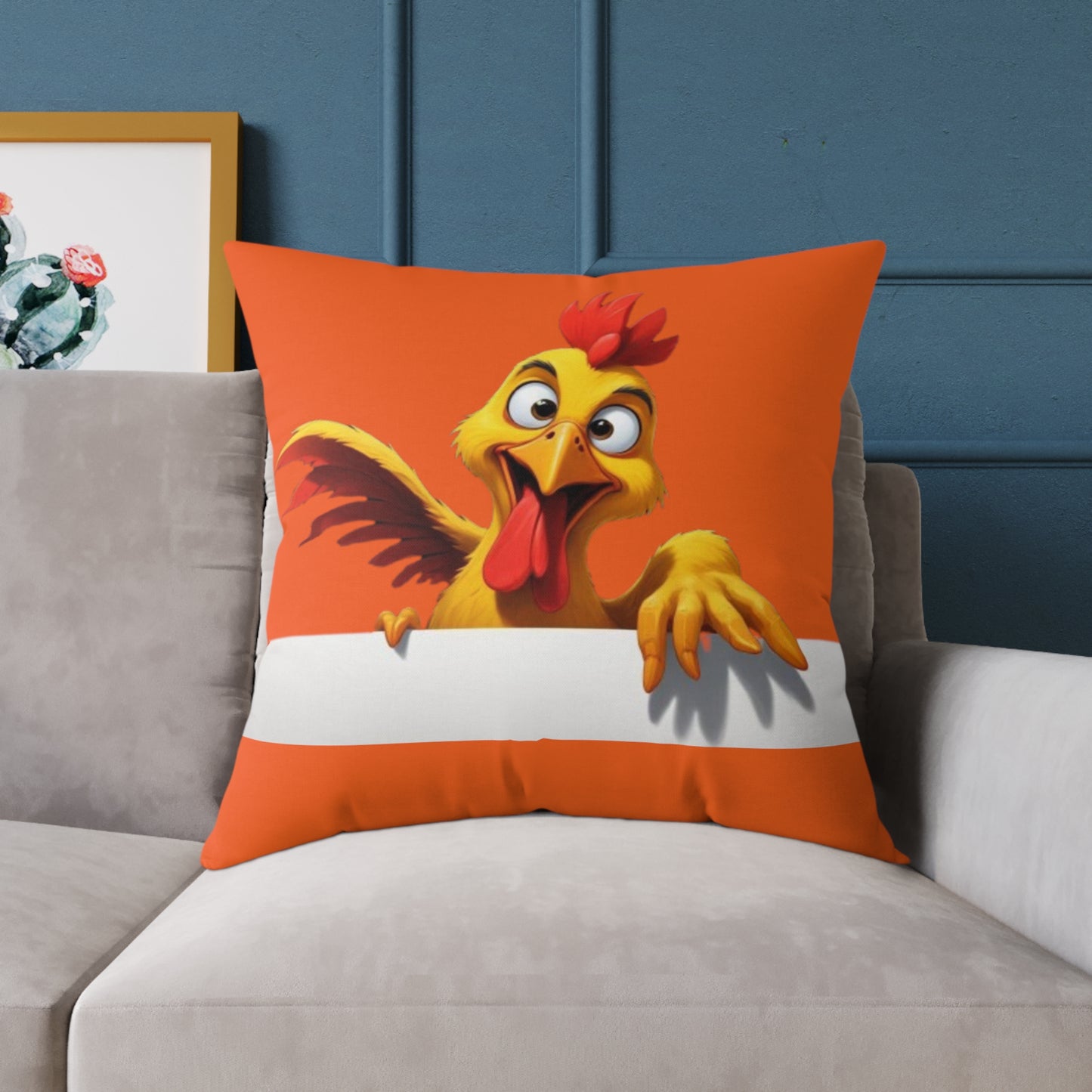 Squark Square Poly Canvas Pillow