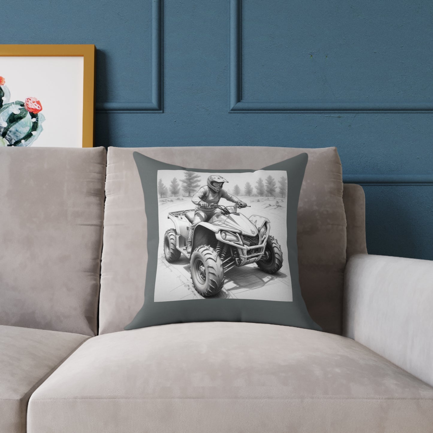 Quad Square Poly Canvas Pillow