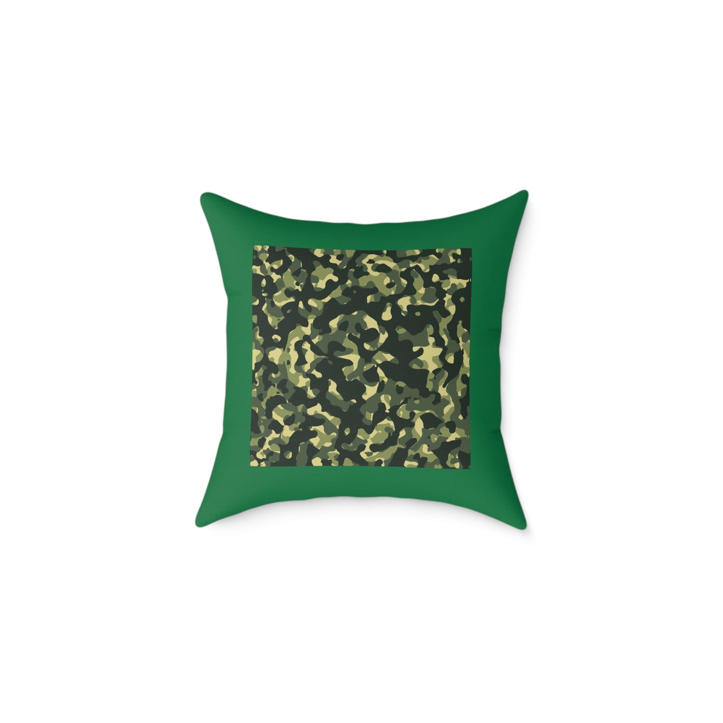 Army Square Poly Canvas Pillow