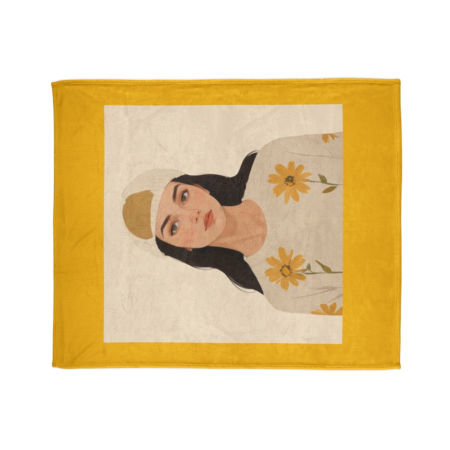 Yellow Soft Polyester Blanket