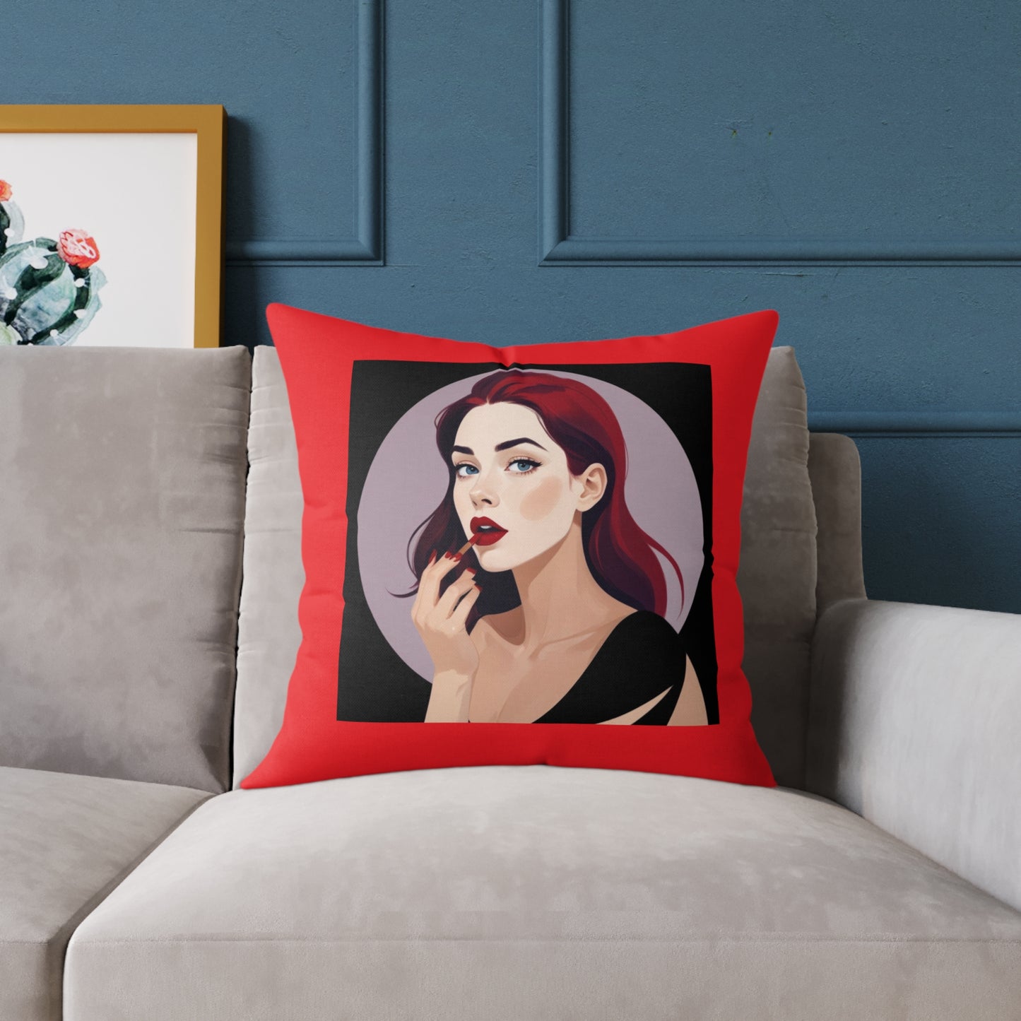 She Devil Square Poly Canvas Pillow
