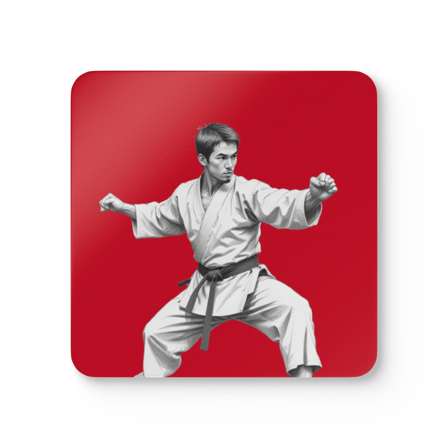 Martial Arts Corkwood Coaster Set