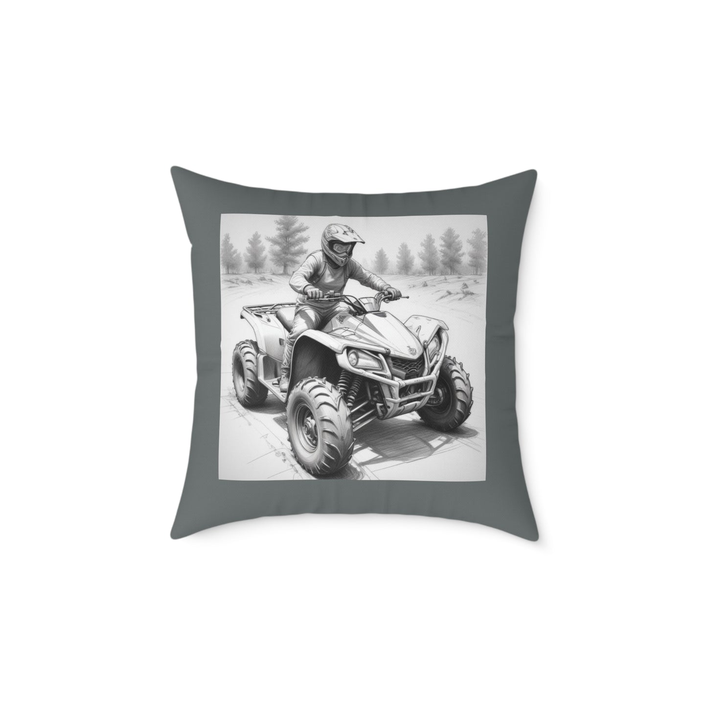 Quad Square Poly Canvas Pillow
