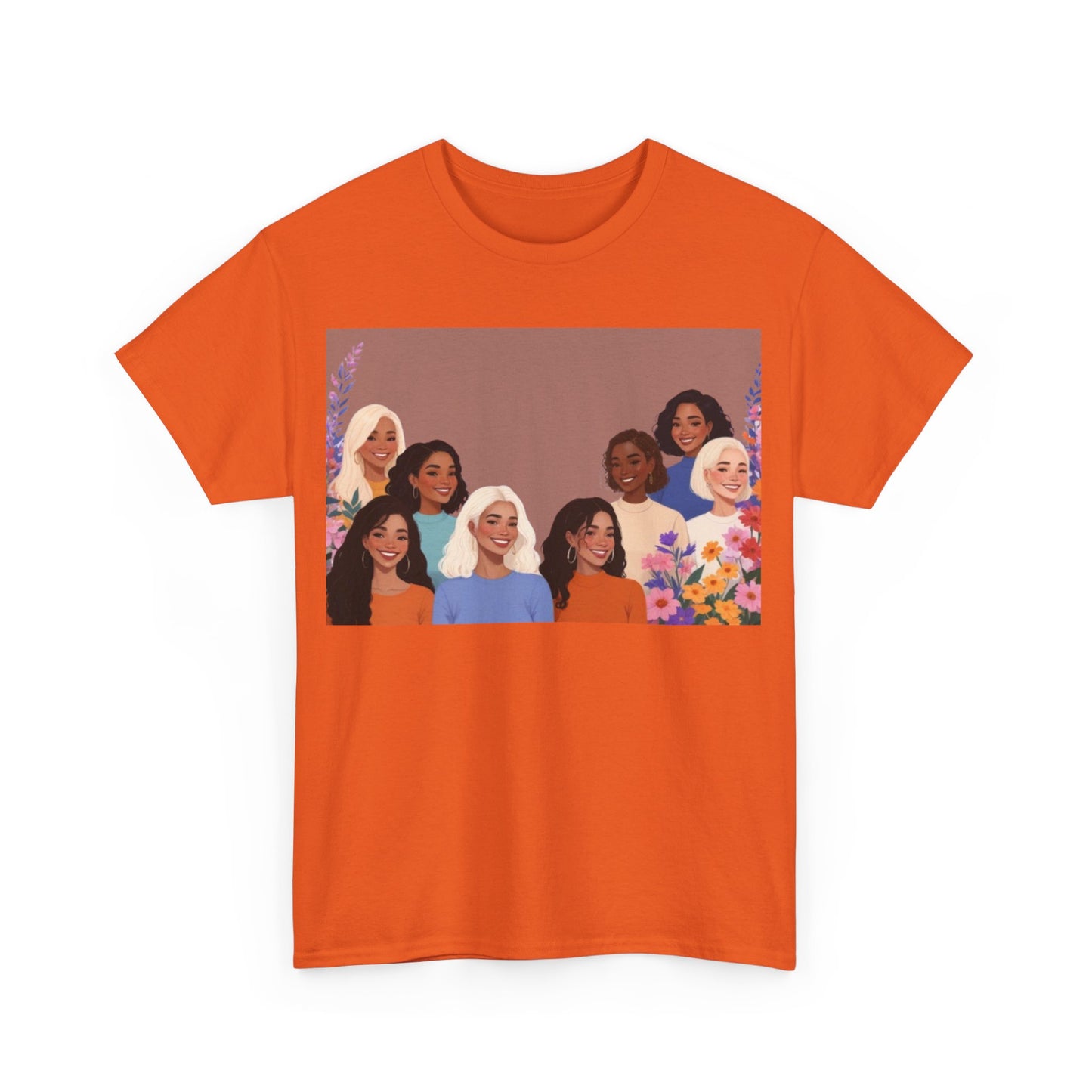 Among The Flowers Unisex Heavy Cotton Tee
