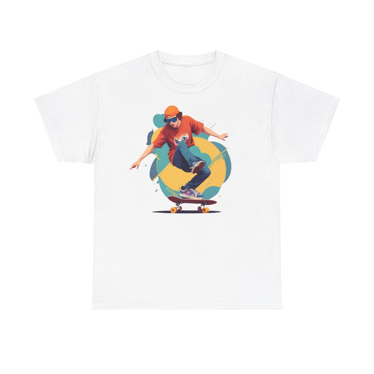 Skateboarder Unisex Heavy Cotton Tee