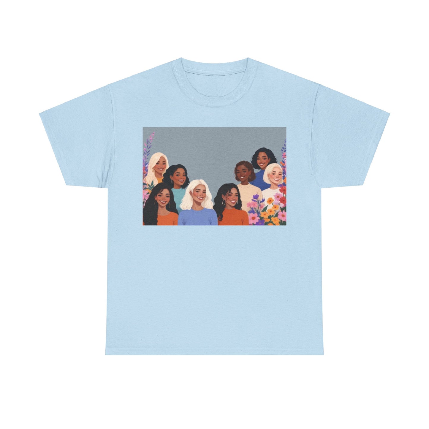 Among The Flowers Unisex Heavy Cotton Tee
