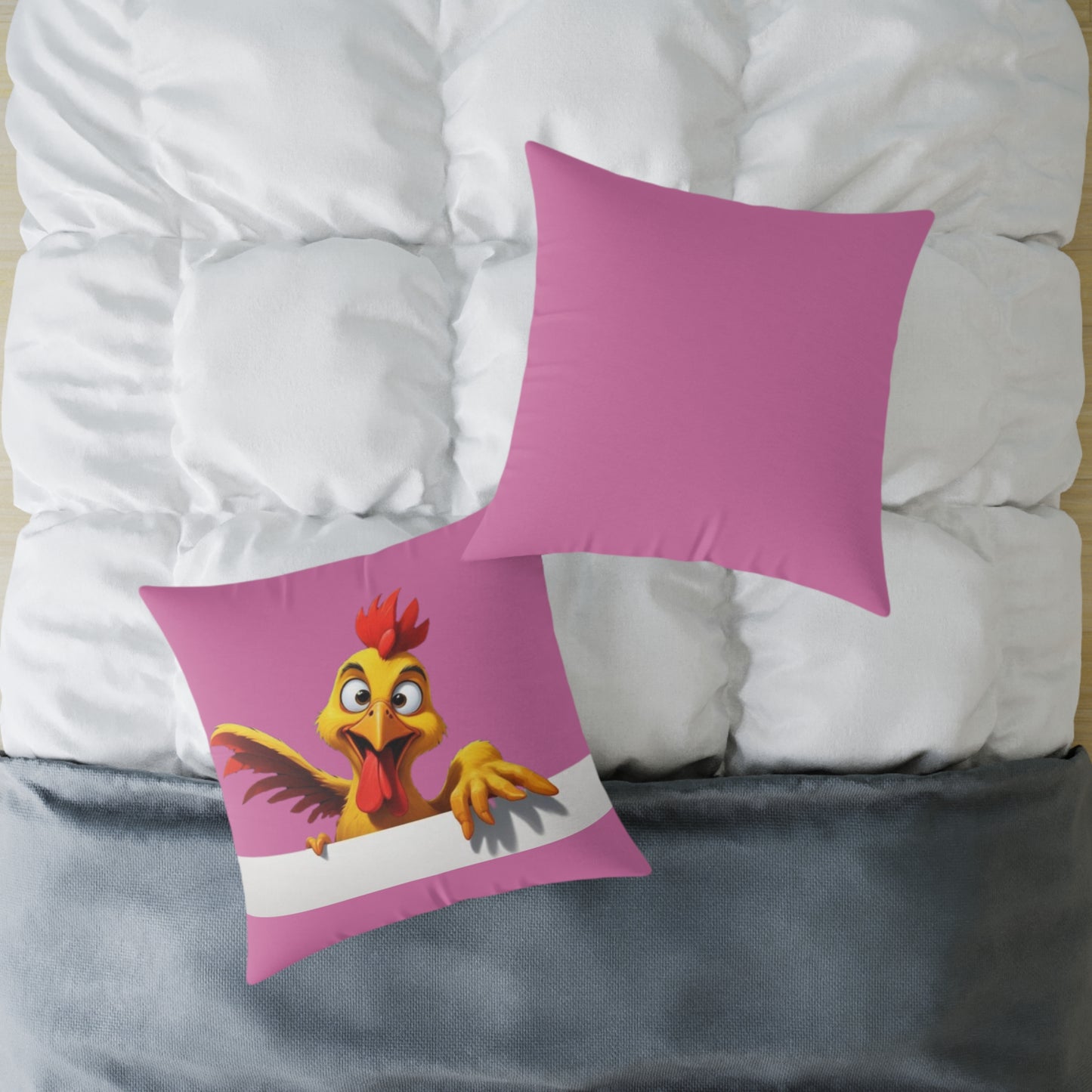 Squark Square Poly Canvas Pillow