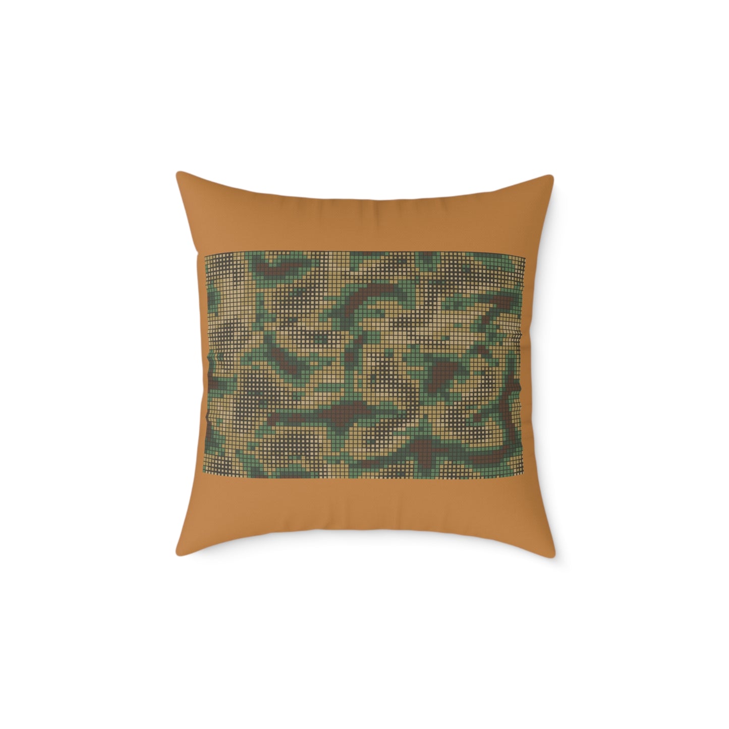 Army Square Poly Canvas Pillow