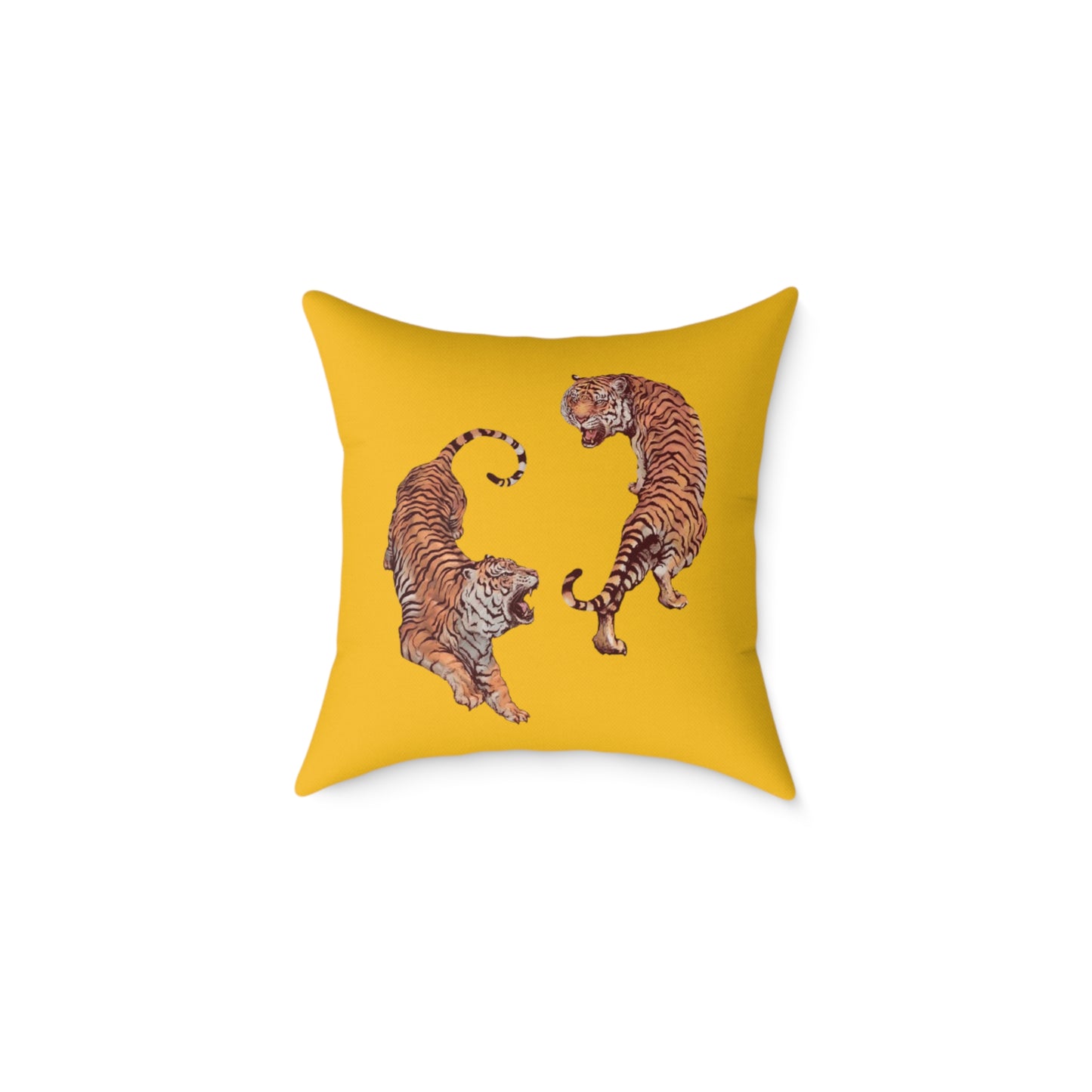 Tiger Poly Canvas Pillow