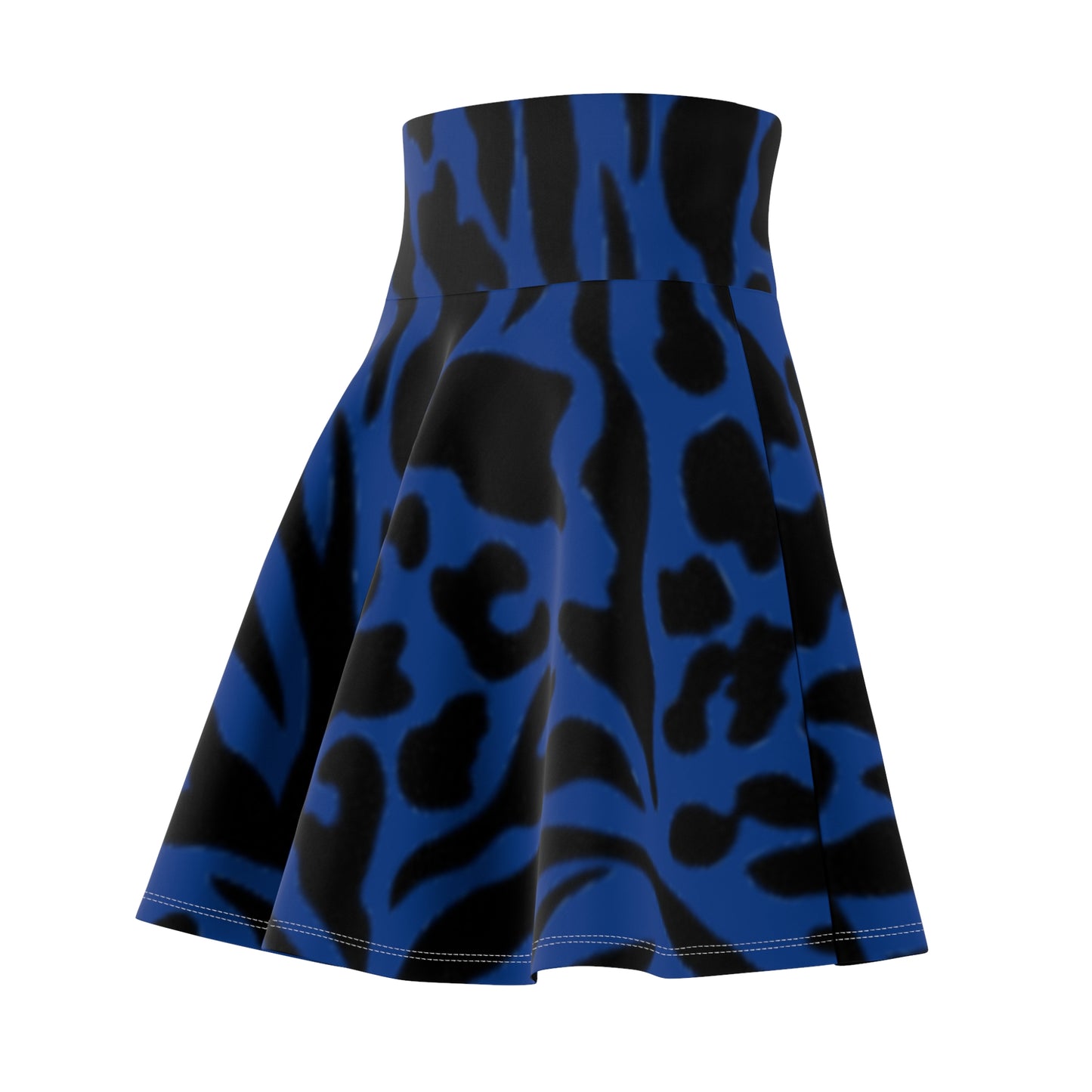 Zebra Print Women's Skater Skirt - Boho Chic Style for Spring & Summer