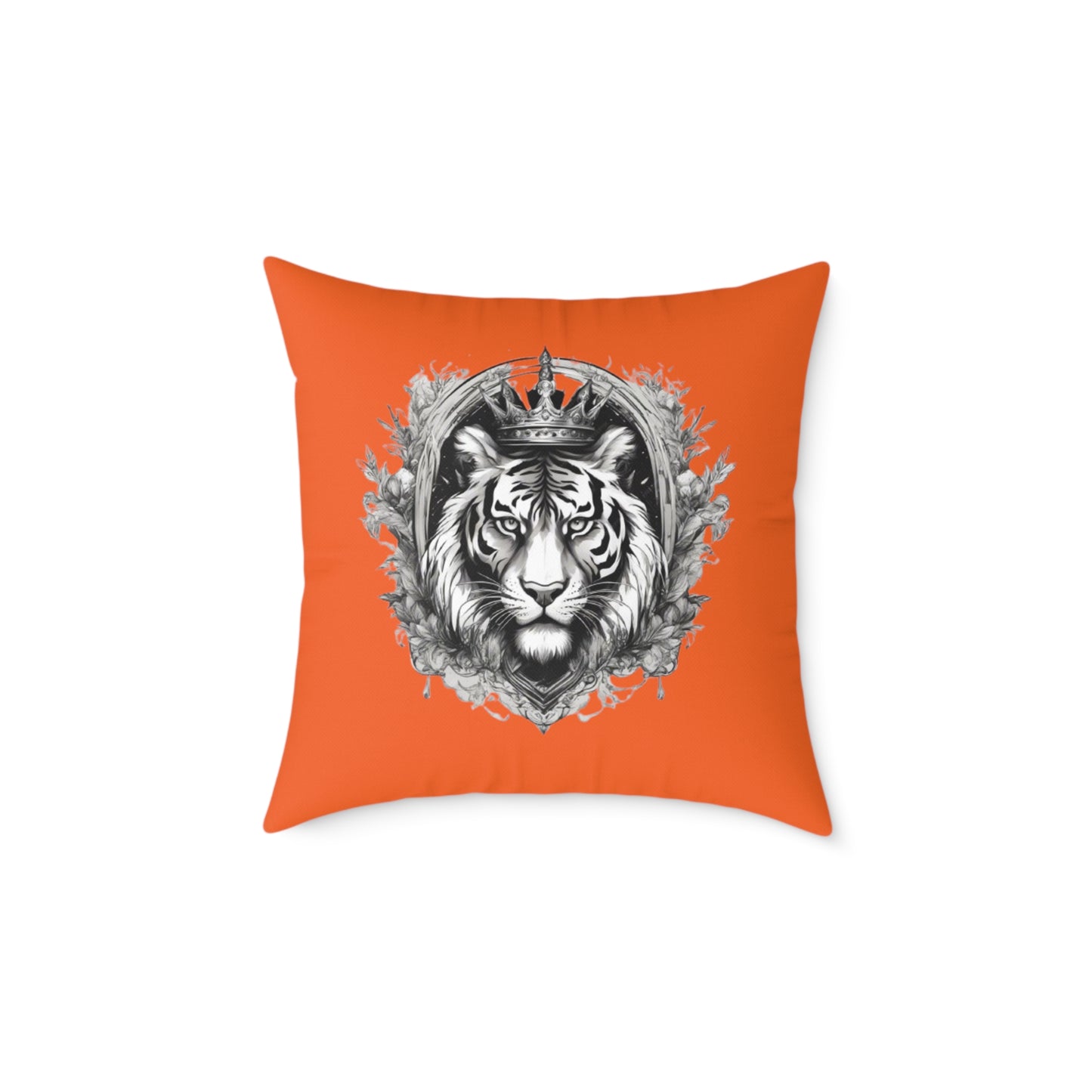 Tiger Square Poly Canvas Pillow