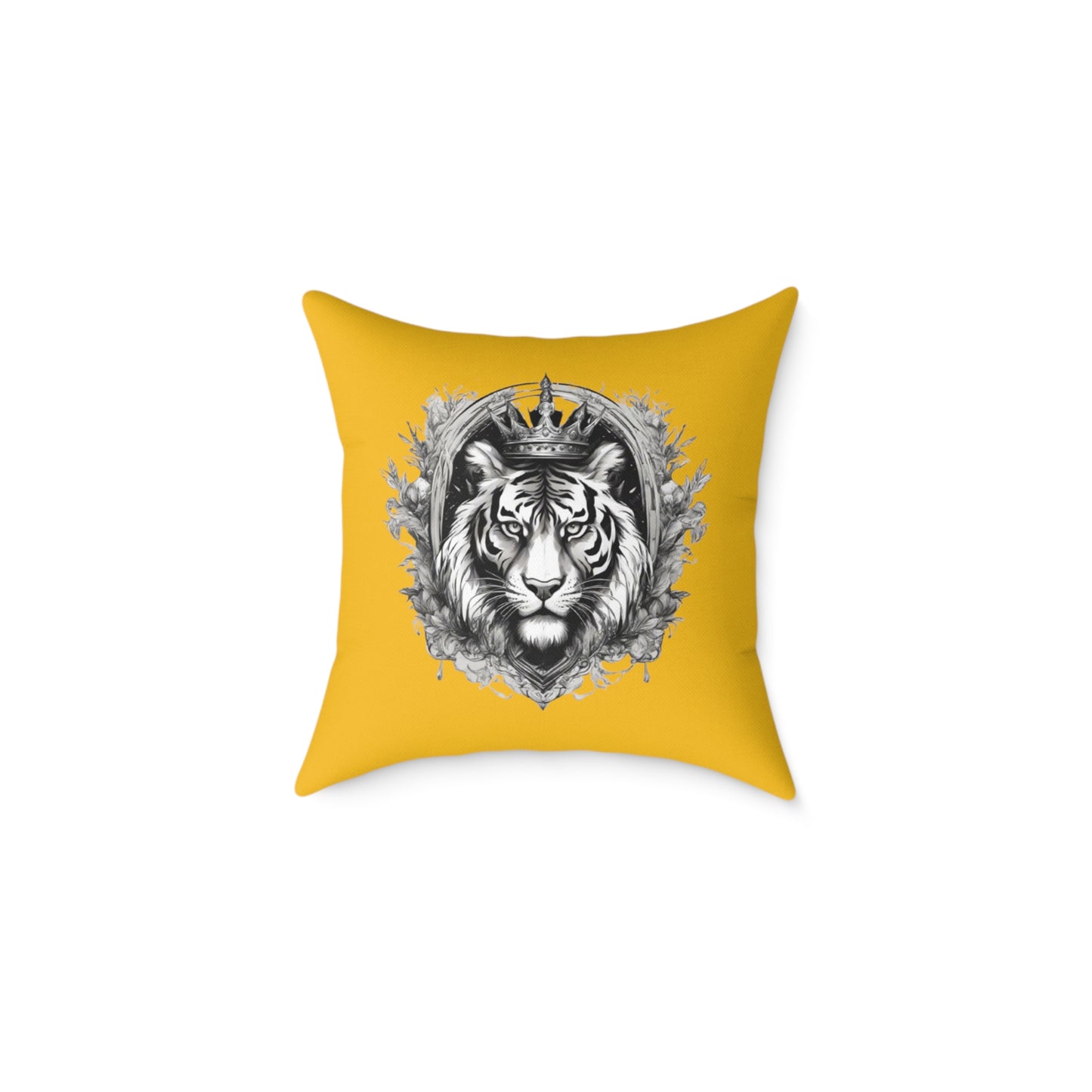 Tiger Square Poly Canvas Pillow