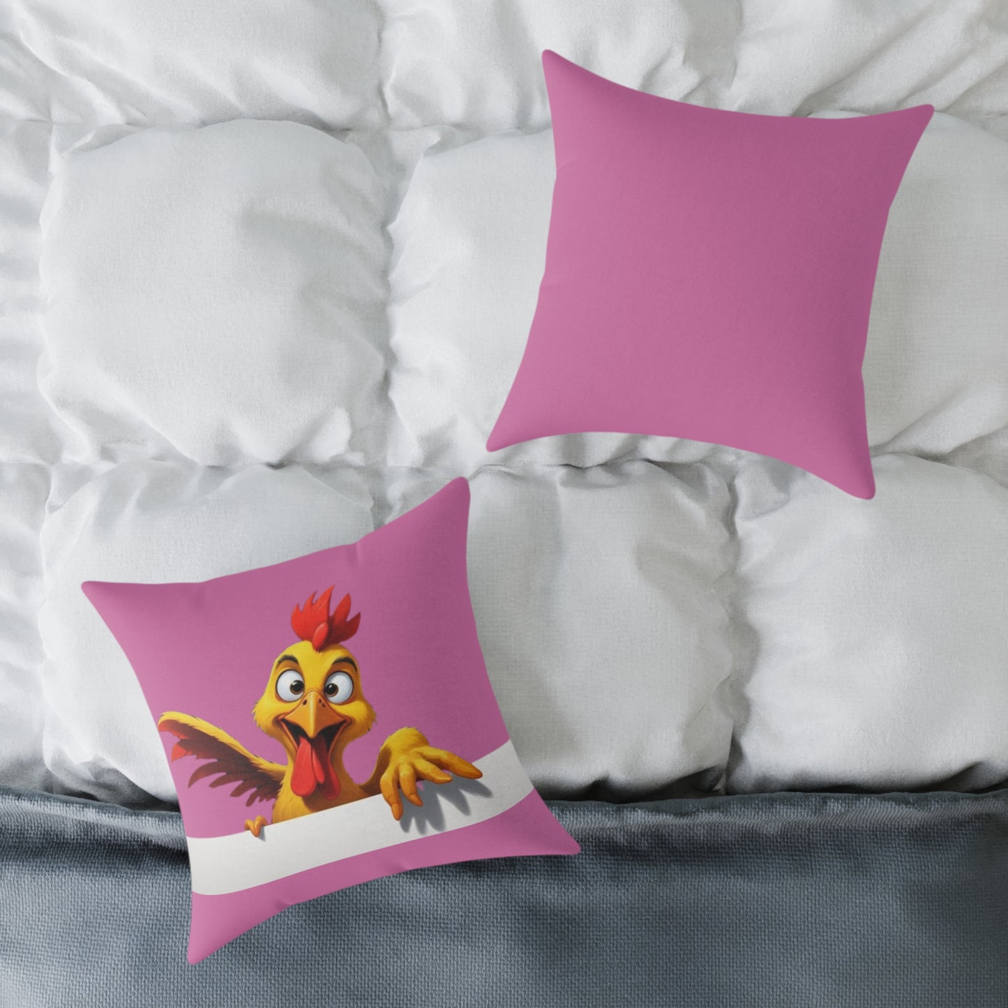Squark Square Poly Canvas Pillow