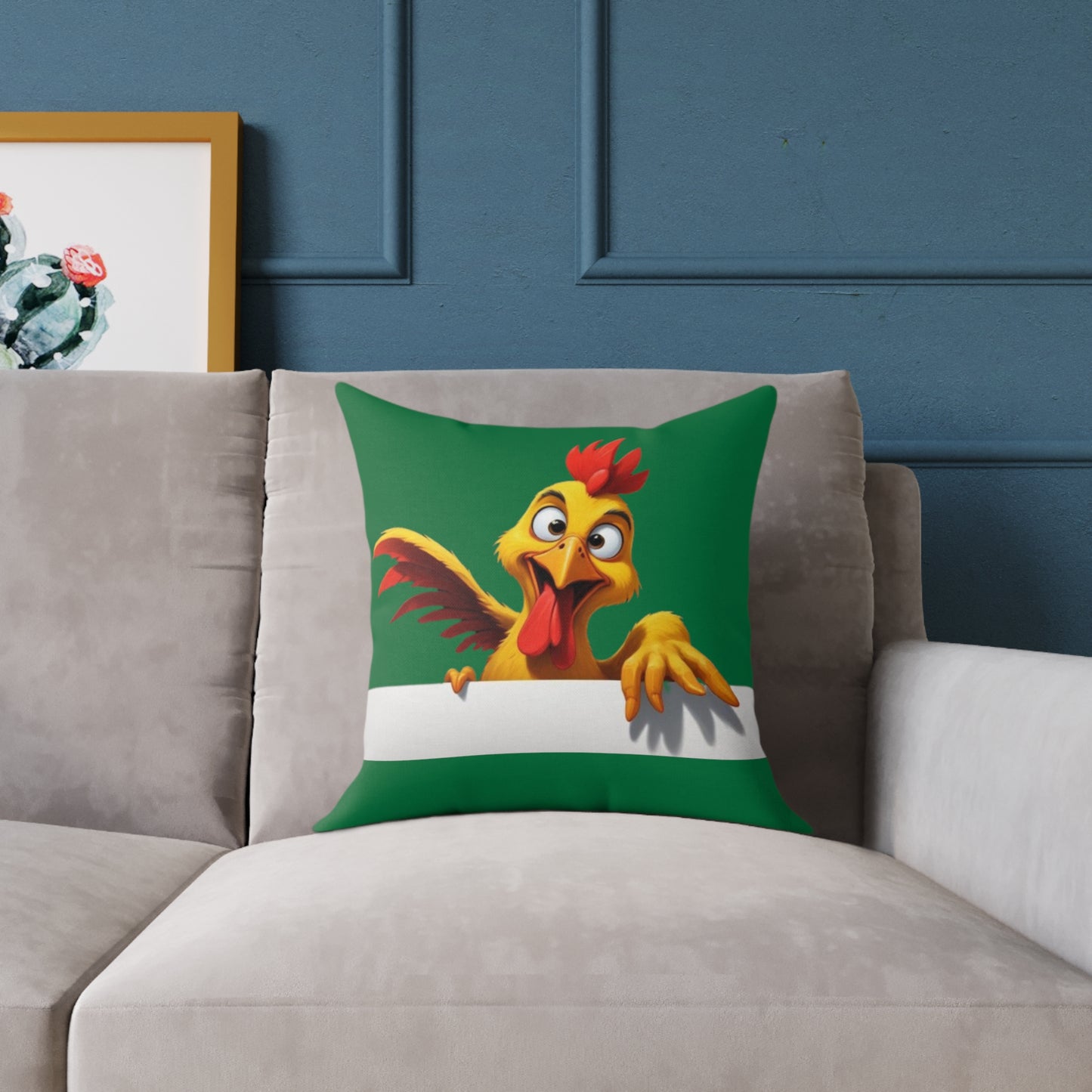 Squark Square Poly Canvas Pillow