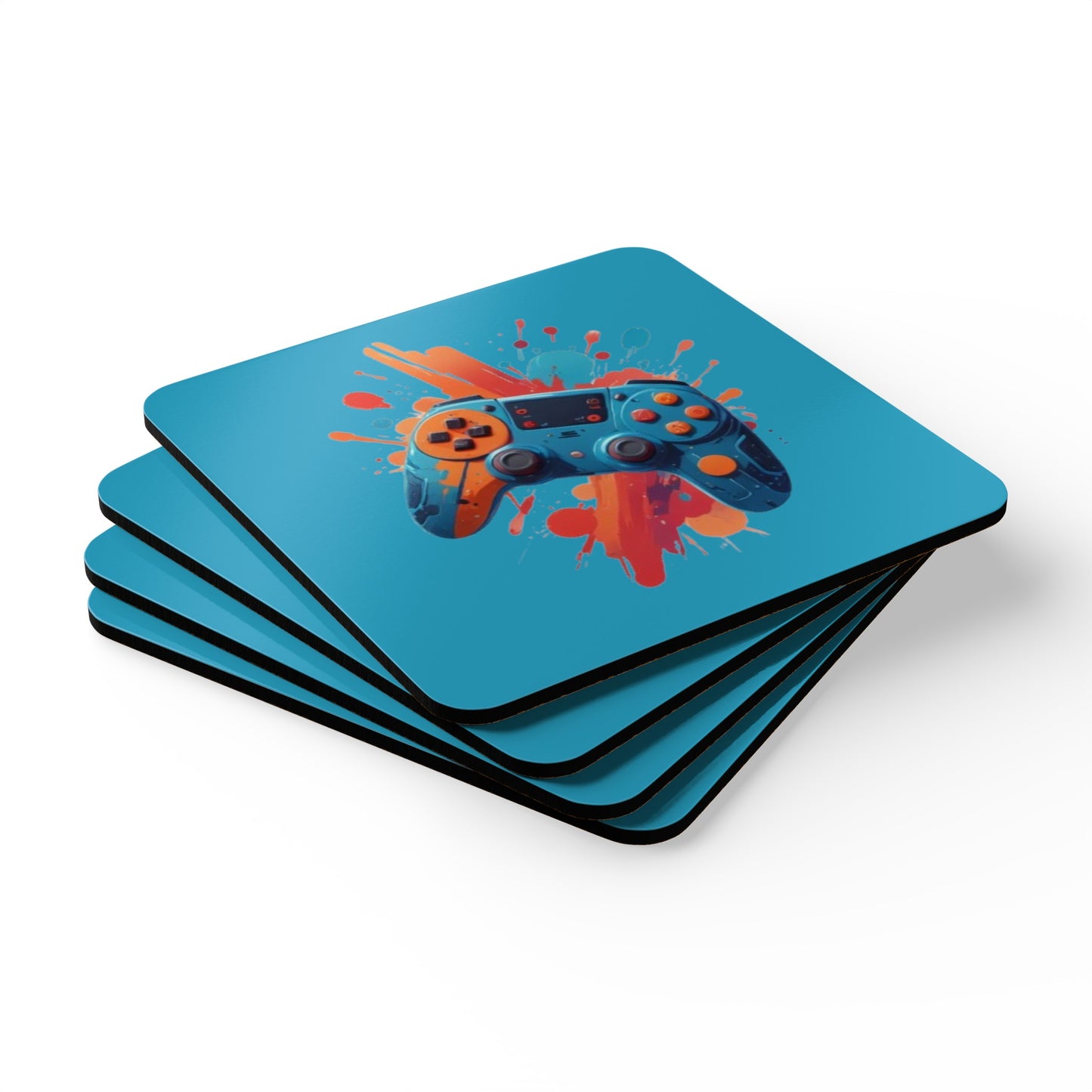 Gaming Corkwood Coaster Set