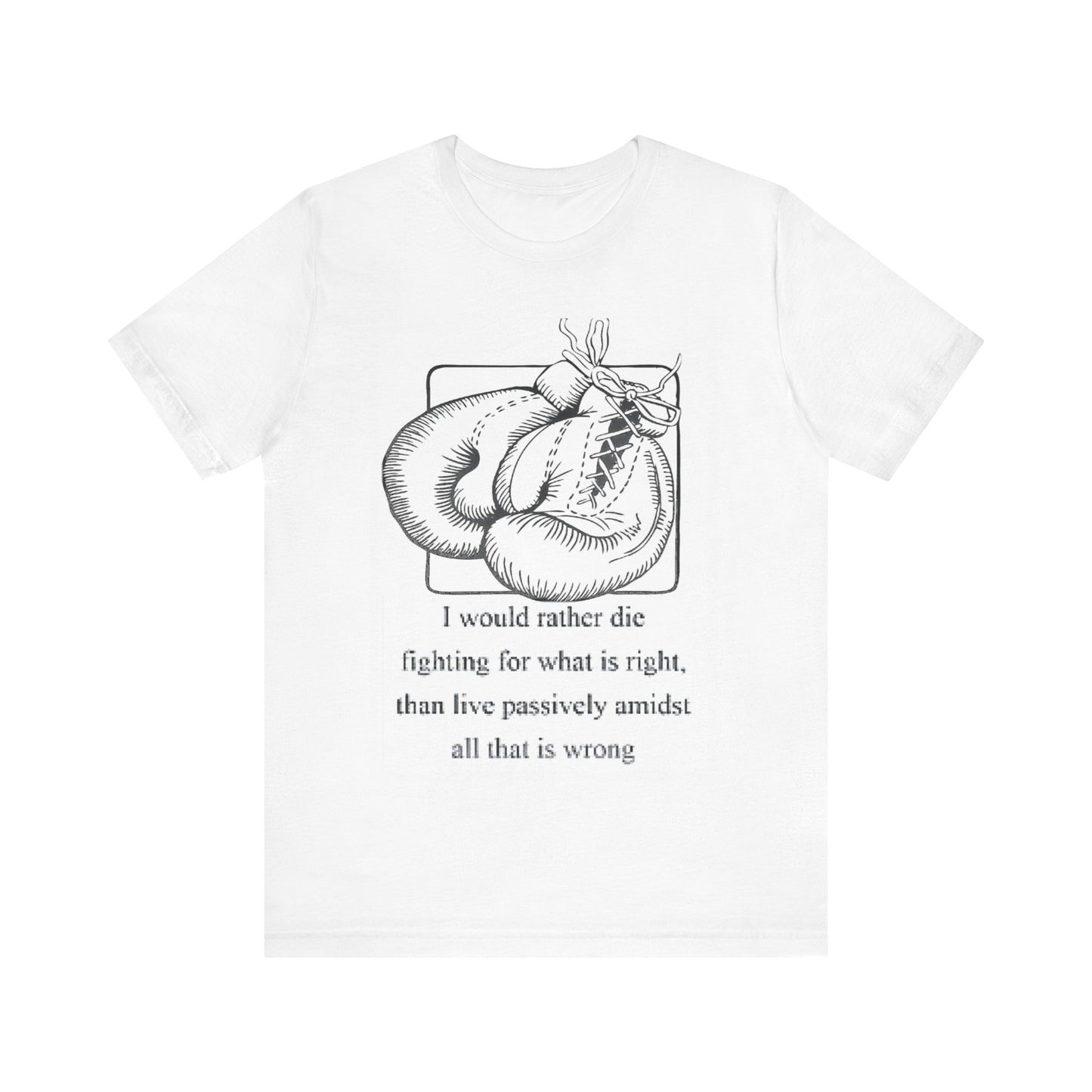 Boxing Quote Jersey Short Sleeve Tshirt